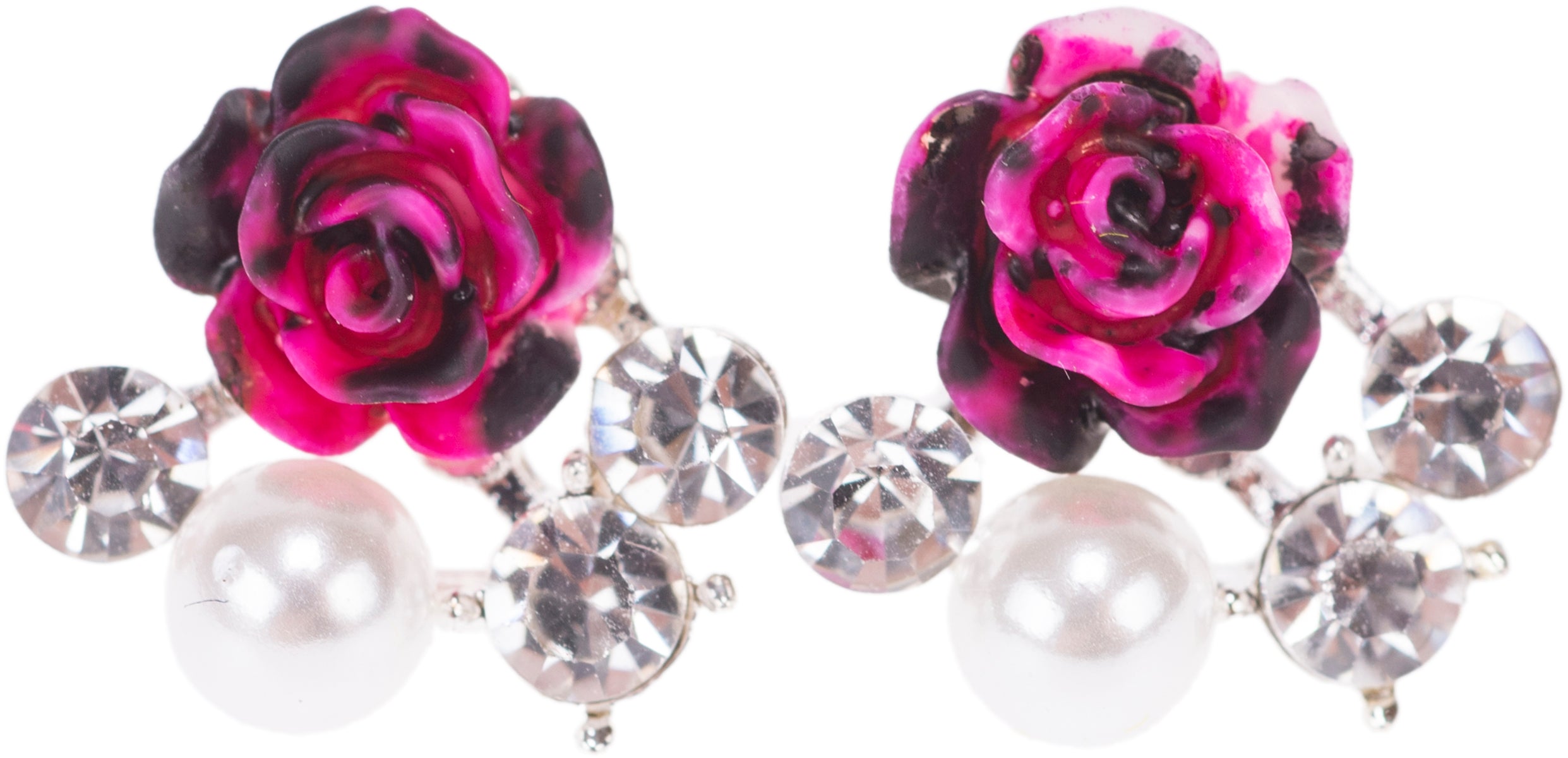 Killer_Kirsche_YUTI_Vintage_Glitzerstein_MARBLE_ROSE_Retro_OHRSTECKER-1