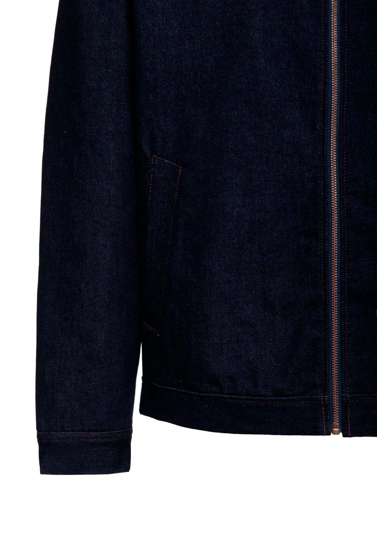 King Kerosin «Denim Dark Blue» Oldschool Vintage Jeansjacke mit Teddykragen