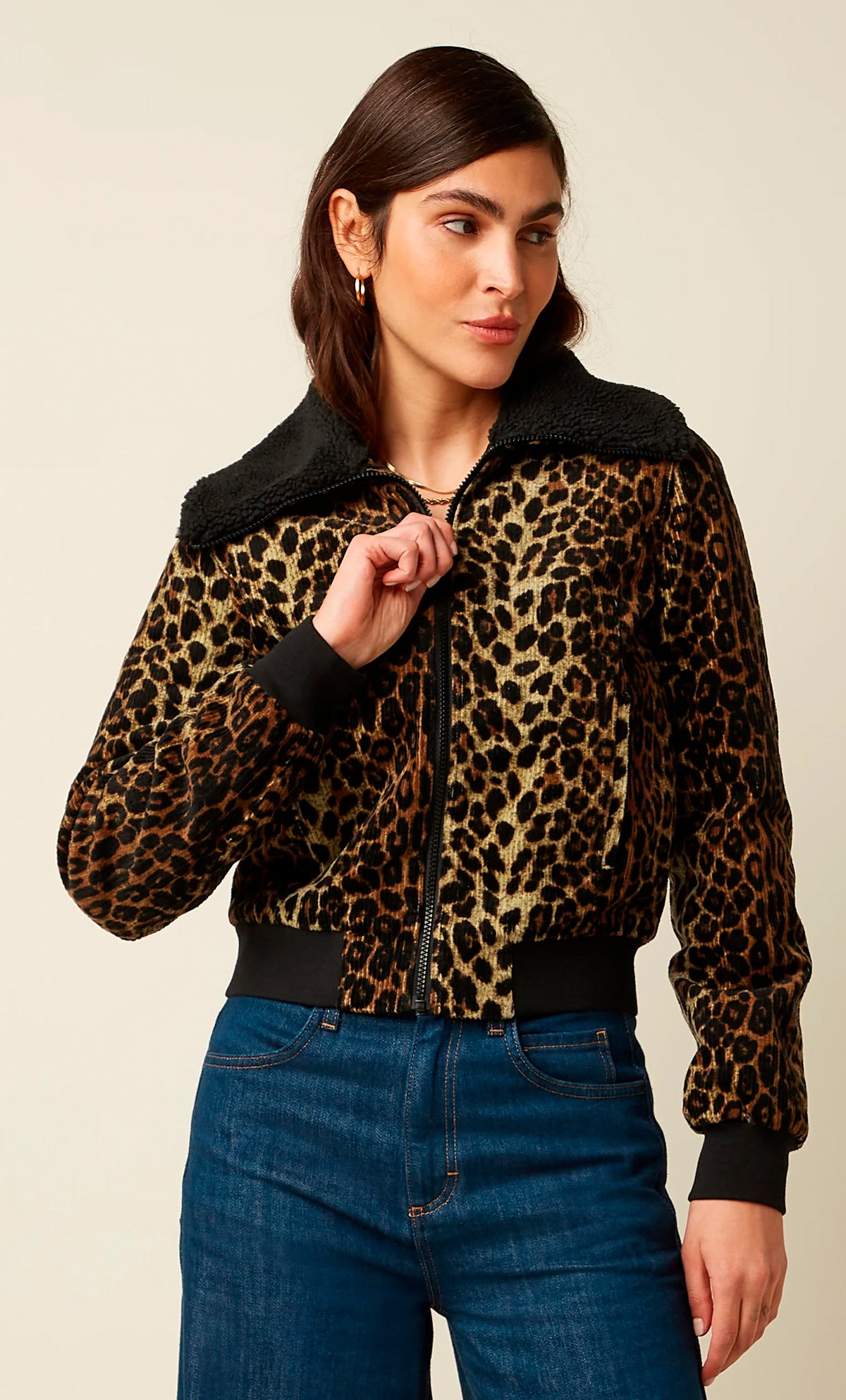 King Louie «Arizona Fargo» Vintage Leo Cord Retro Teddykragen Jacke