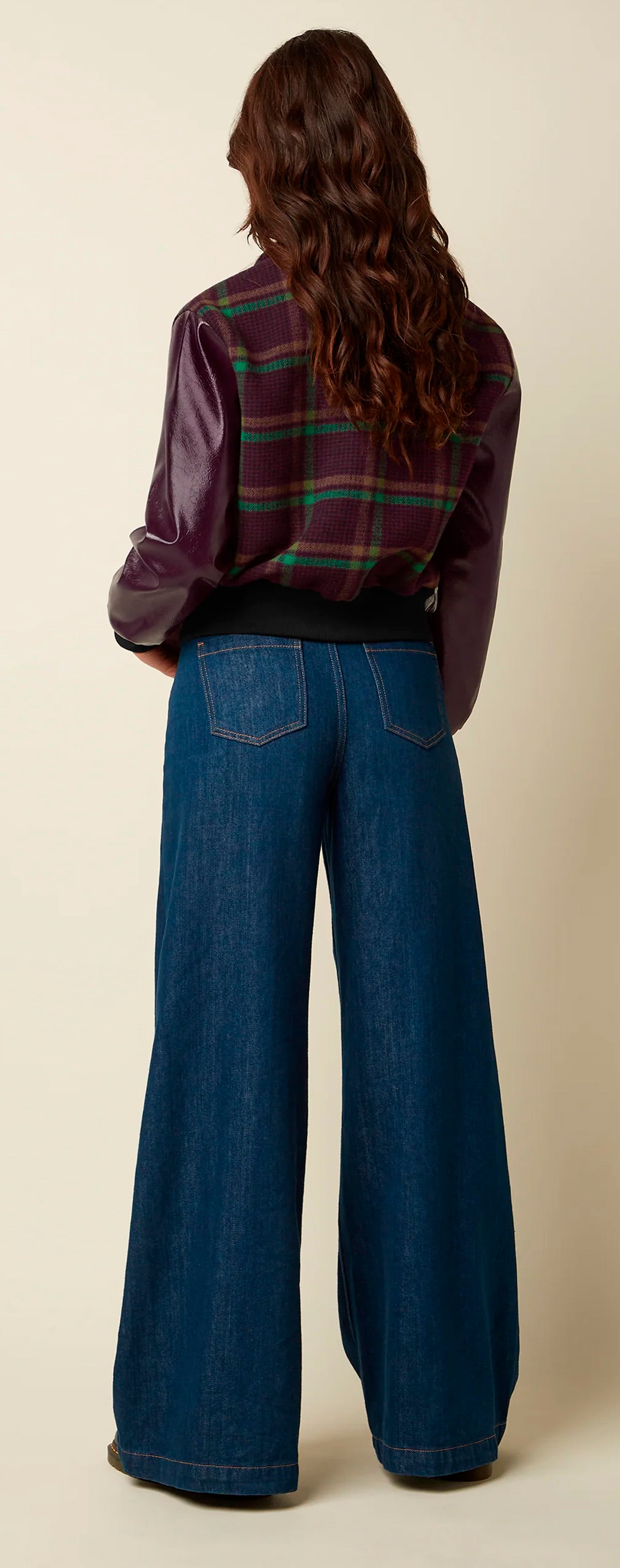 King Louie «Billie Vera» Vintage Check Karo Retro Baseball Jacket - Jacke