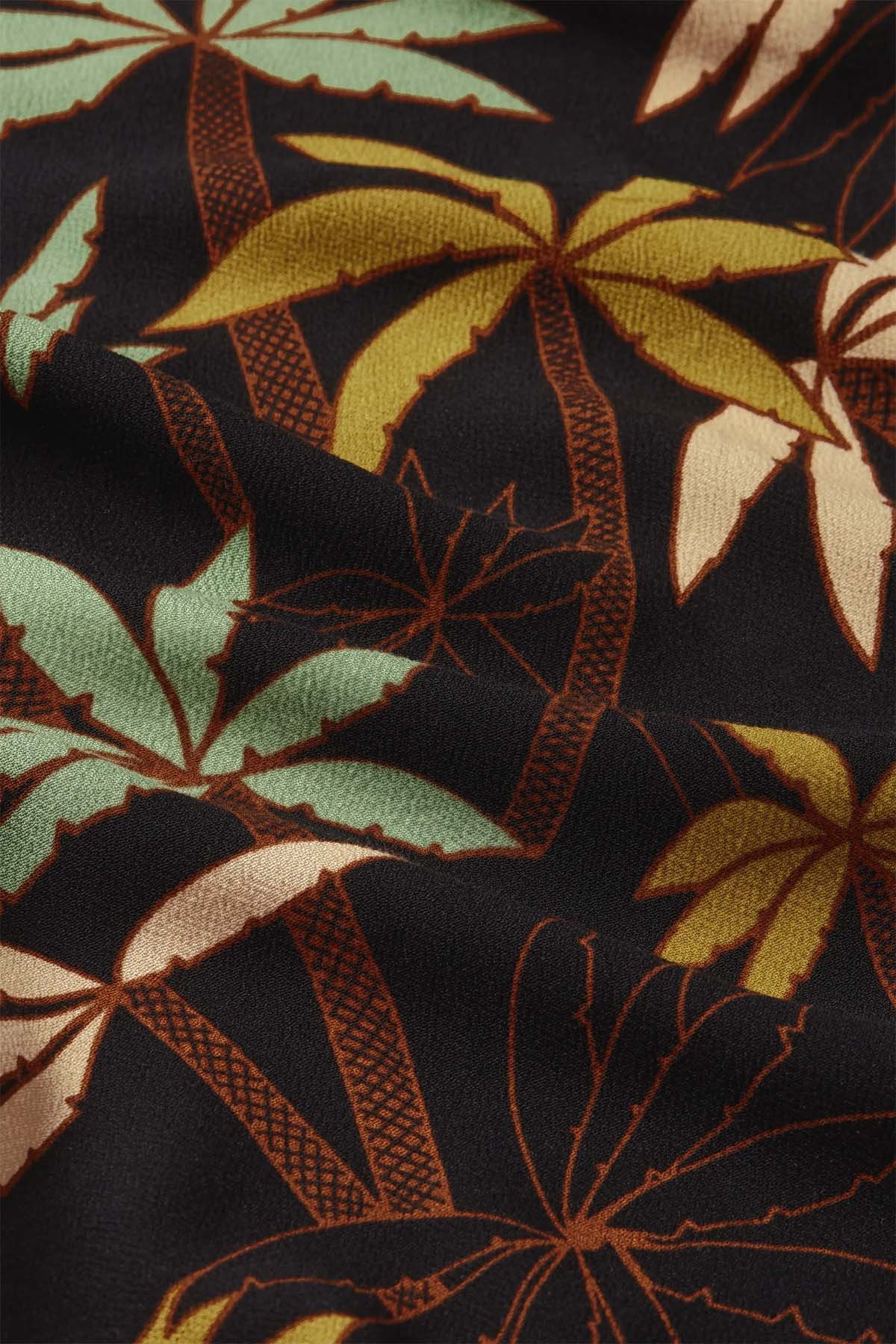 King Louie «Shay La Rochelle» Hawaii Palmen Tropical Vintage Bluse / Blouse