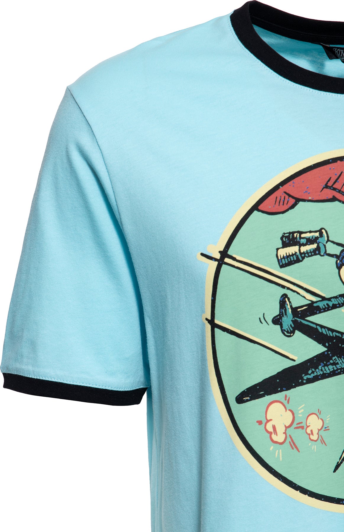 King_Kerosin_AIRFORCE_42_Retro_MOTIV_Kurzarm_Regular_Fit_T-SHIRT_Oberteil_-_Hellblau_Killer_Kirsche-3