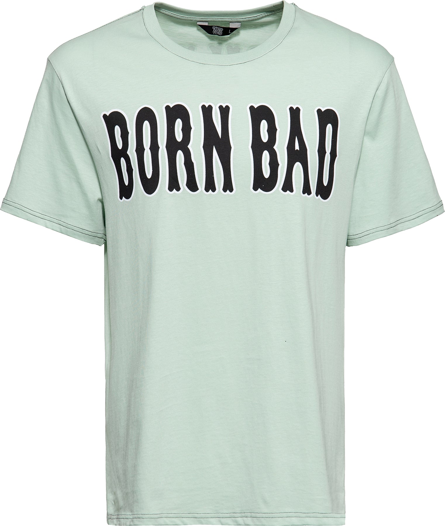 King_Kerosin_BORN_BAD_Retro_RUNDHALS_Kurzarm_Herren_T-SHIRT_Oberteil_Mint_Killer_Kirsche-1