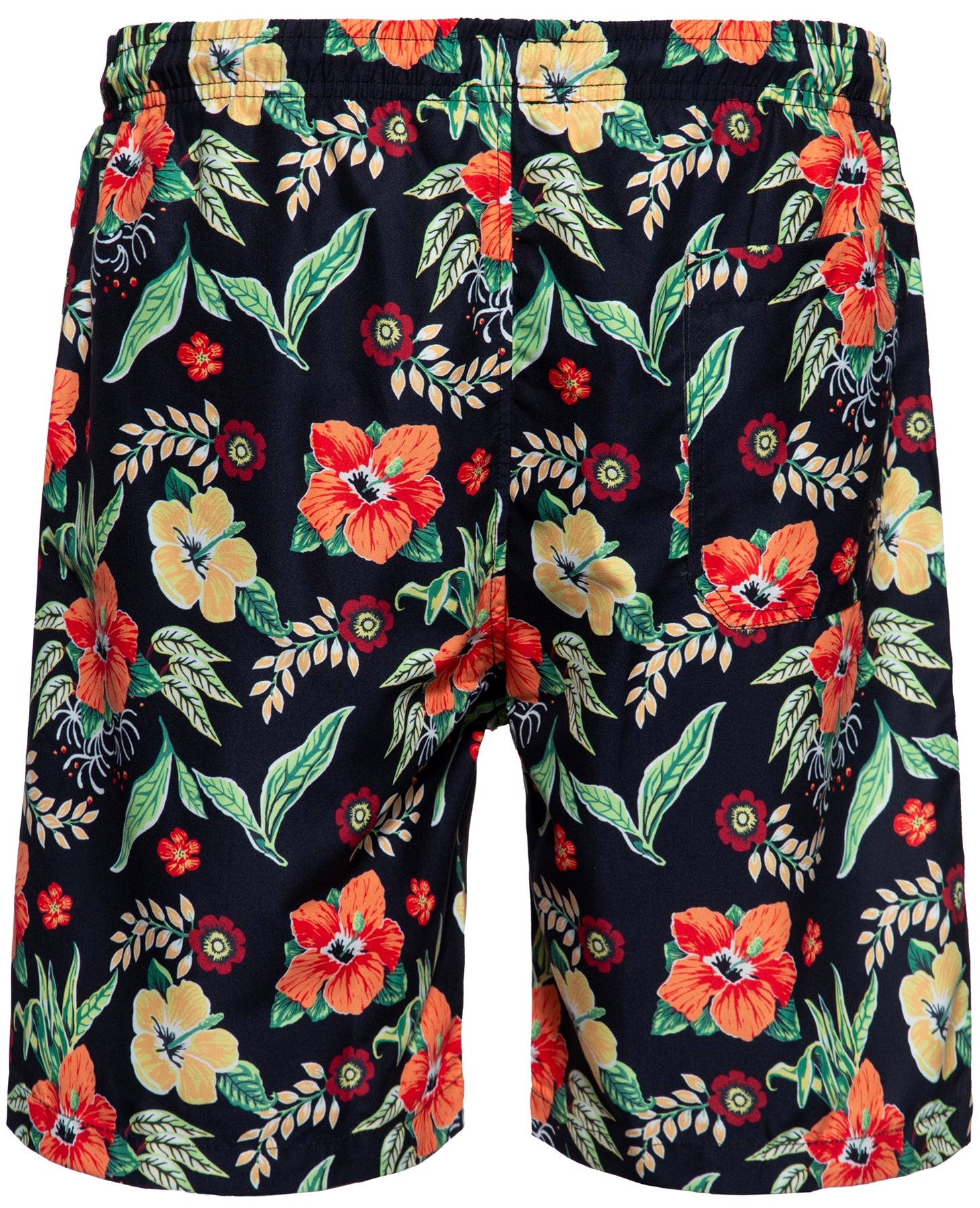 King_Kerosin_HAWAII_PRINT_Tropical_FLOWERS_Hula_Girls_BATH_SHORTS_Kurze_Badehose_-_Schwarz_killer_kirsche_3EgbE9tRE0xXE3