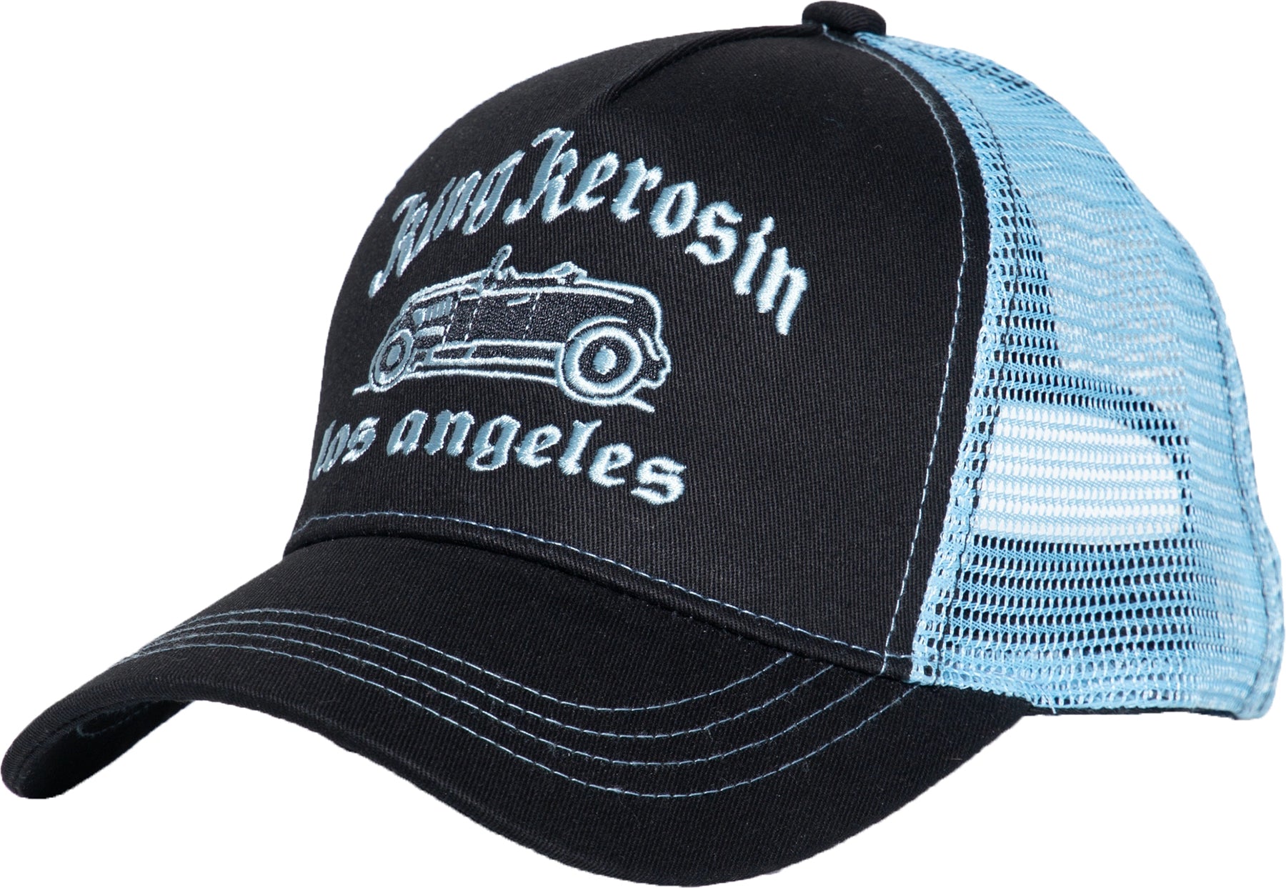 King_Kerosin_LOS_ANGELES_Muscle_Car_EMBROIDERY_Snapback_Mesh_TRUCKER_CAP_Killer_Kirsche-1