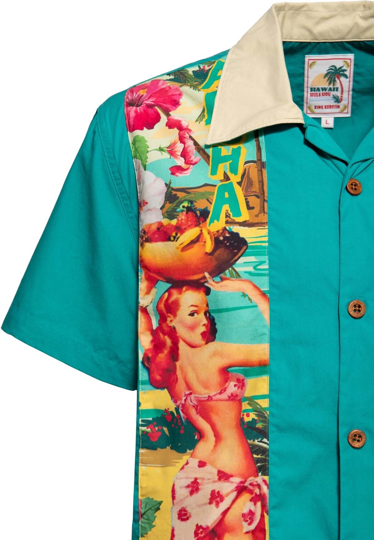 King_Kerosin_PIN-UP_HAWAII_Panel_Oldschool_Vintage_50s_HAWAII_HEMD_Shirt__Trkis-3BBpFkcmE3eITk