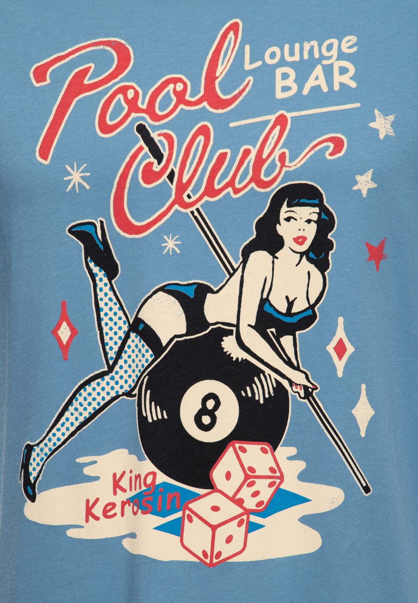 King_Kerosin_POOL_CLUB_Print_PinUp_Girl_Billard_Gambling_TSHIRT_Oberteil_Smoke_Blue-3