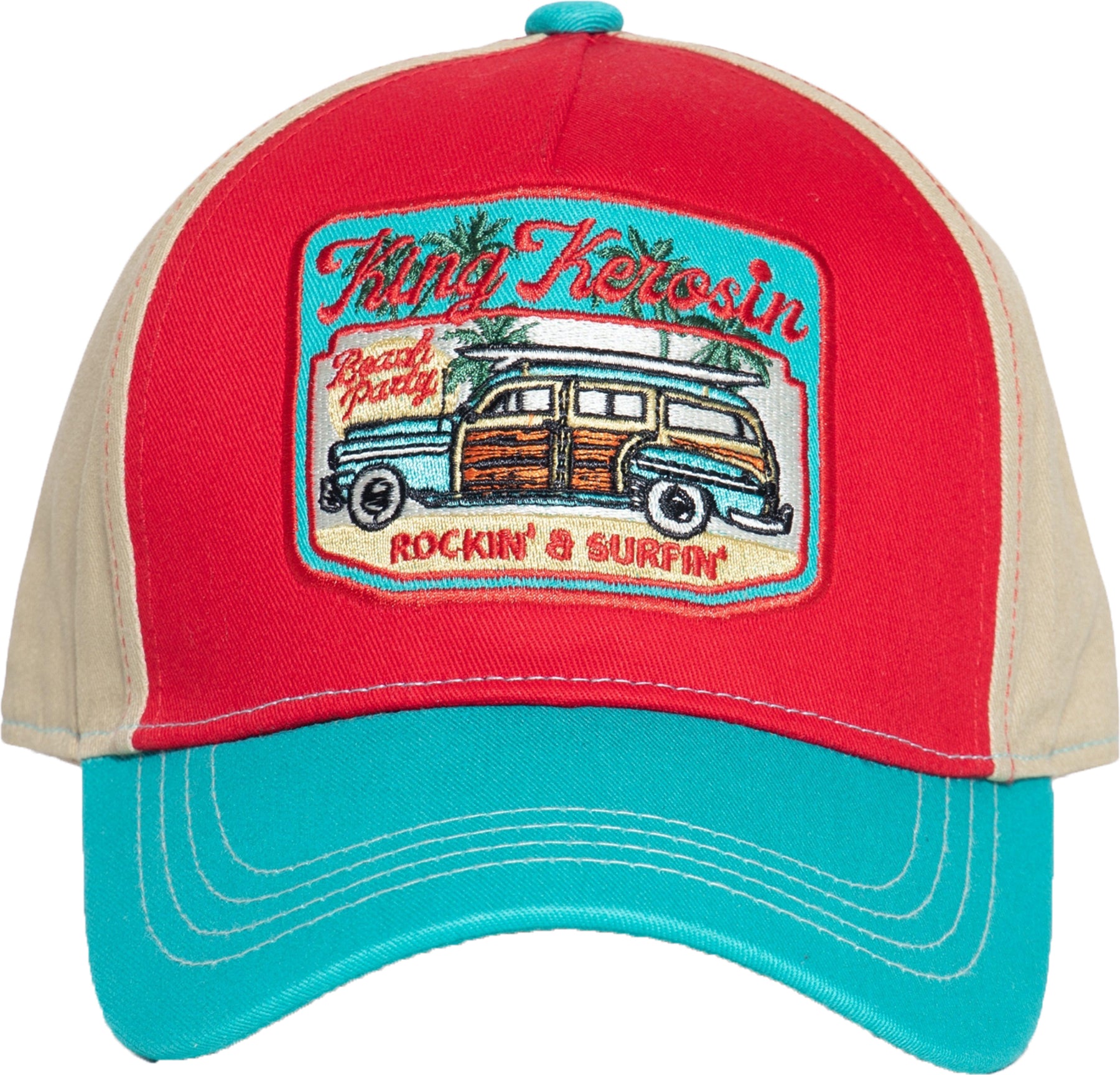 King_Kerosin_ROCKIN_and_SURFIN_Retro_AUTO_Car_EMBROIDERY_Snapback_TRUCKER_CAP_Killer_Kirsche-2