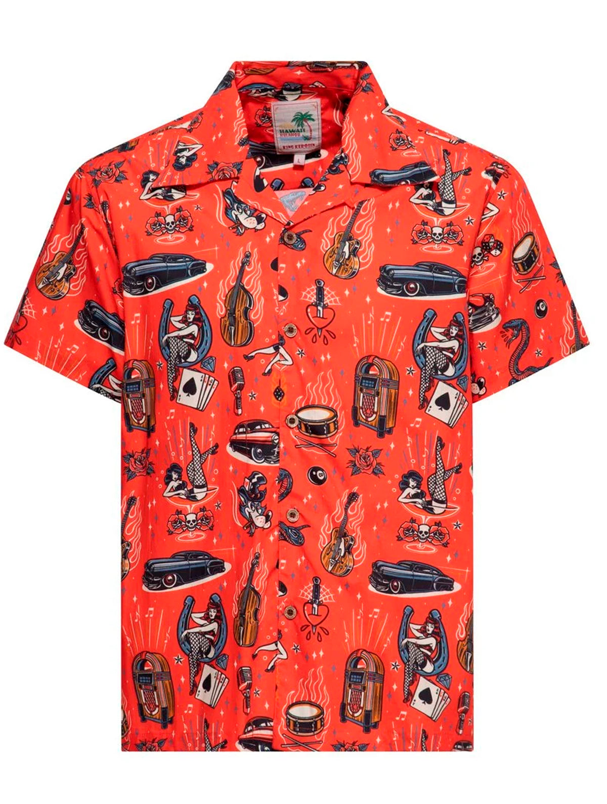 King_Kerosin_ROCK_ROLL_Lowrider_Jukebox__Allover_Print_50s_Vintage_Classic_HEMD_Shirt_-_Rot-1