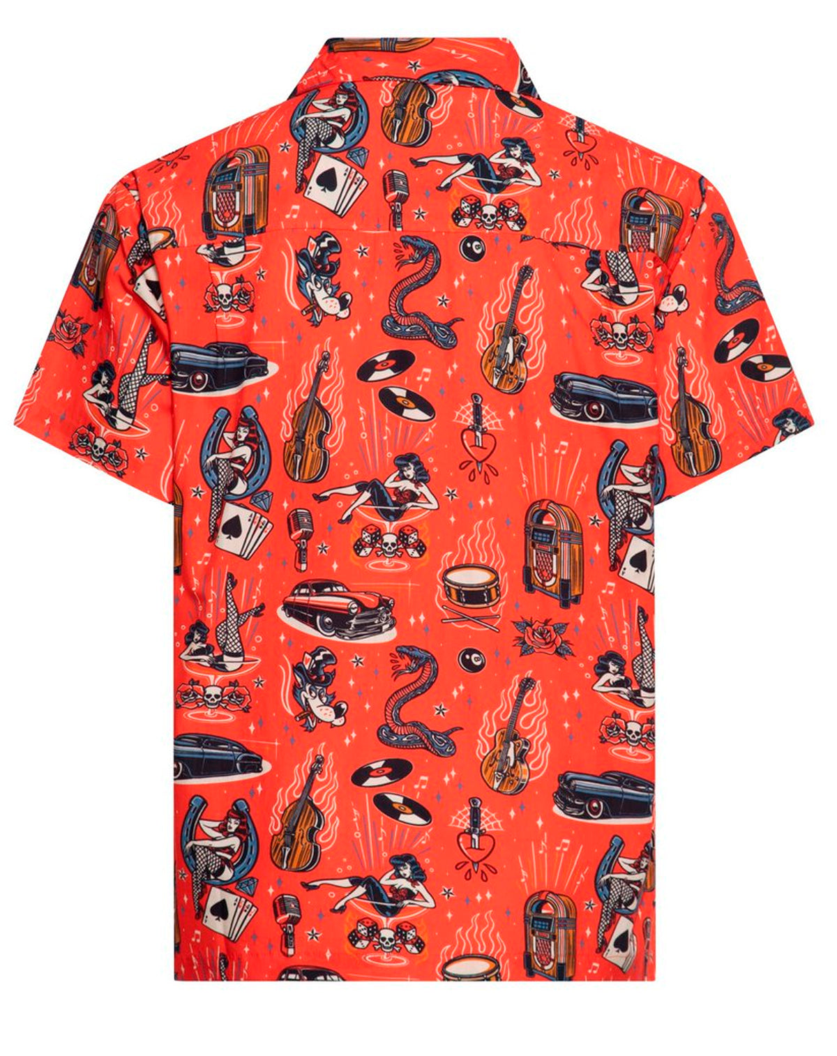 King_Kerosin_ROCK_ROLL_Lowrider_Jukebox__Allover_Print_50s_Vintage_Classic_HEMD_Shirt_-_Rot-2