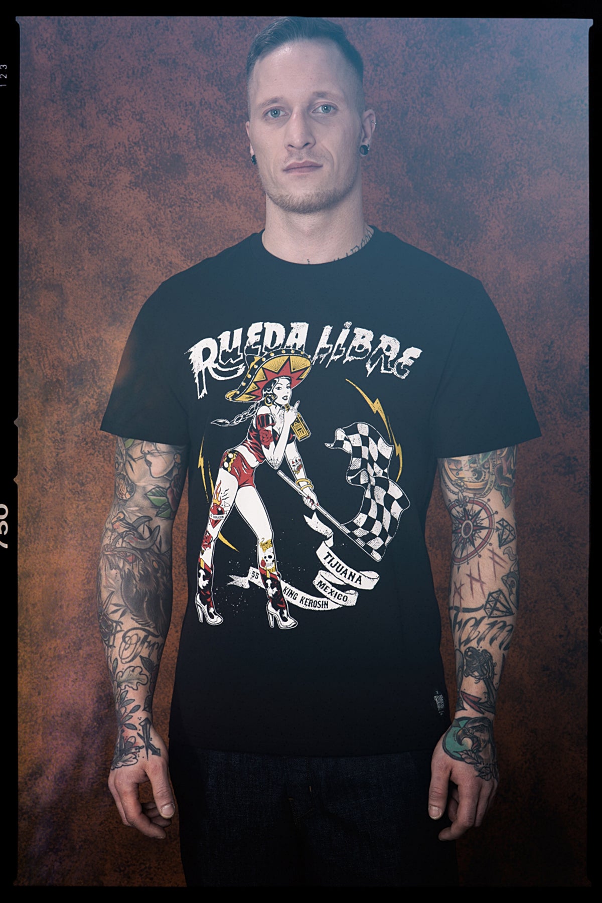 King_Kerosin_RUEDA_LIBRE_Mexican_Pin_Up_PRINT_Kurzarm_Motiv_T-SHIRT_Oberteil_Killer_Kirsche-3lCVVaX9Y04Mdk