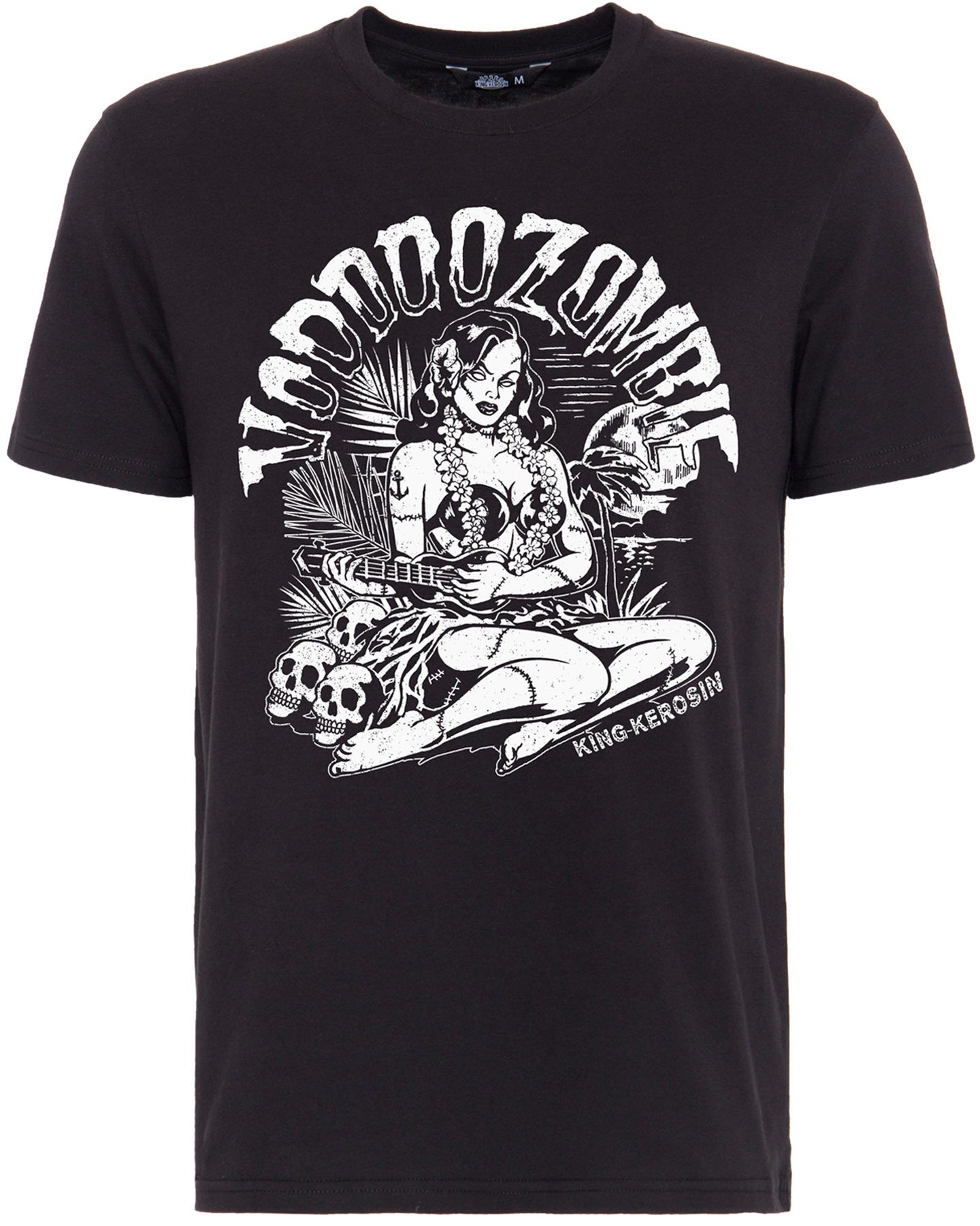 King_Kerosin_STRAIGHT_FIT_VOODOO_ZOMBIE_Totenkopf_Retro_MOTIV_Kurzarm_Men_T-SHIRT_Oberteil_killer_kirsche_1