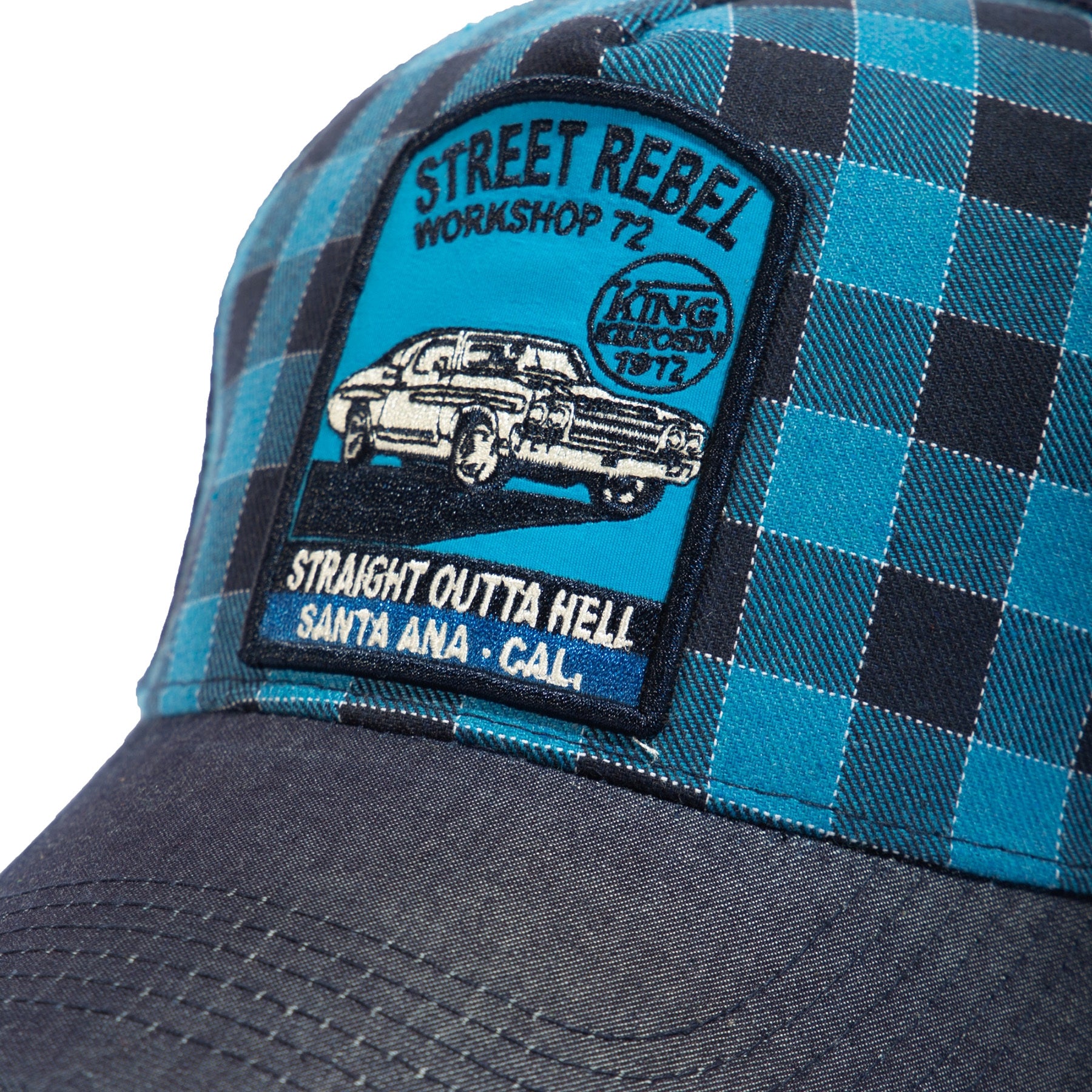 King_Kerosin_STREET_REBEL_Snapback_KARO_Gingham_MESH_Retro_TRUCKER_CAP_killer_kirsche_3
