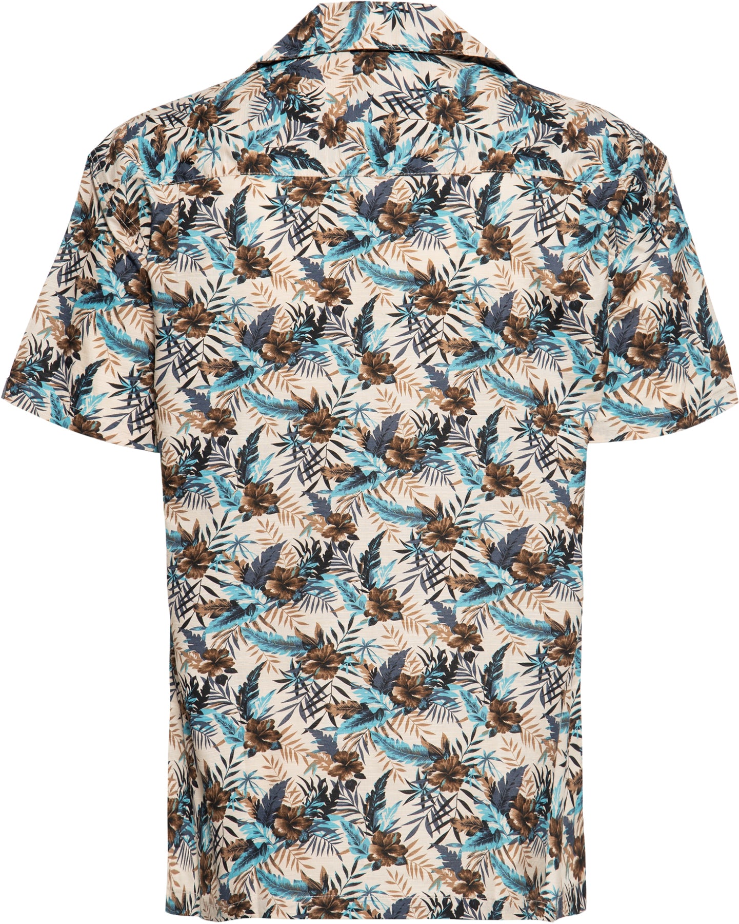 King_Kerosin_TROPICAL_FLOWER_Hibiskus_Palmlatt_Kurzarm_HAWAII_HEMD_Shirt_Killer_Kirsche-2