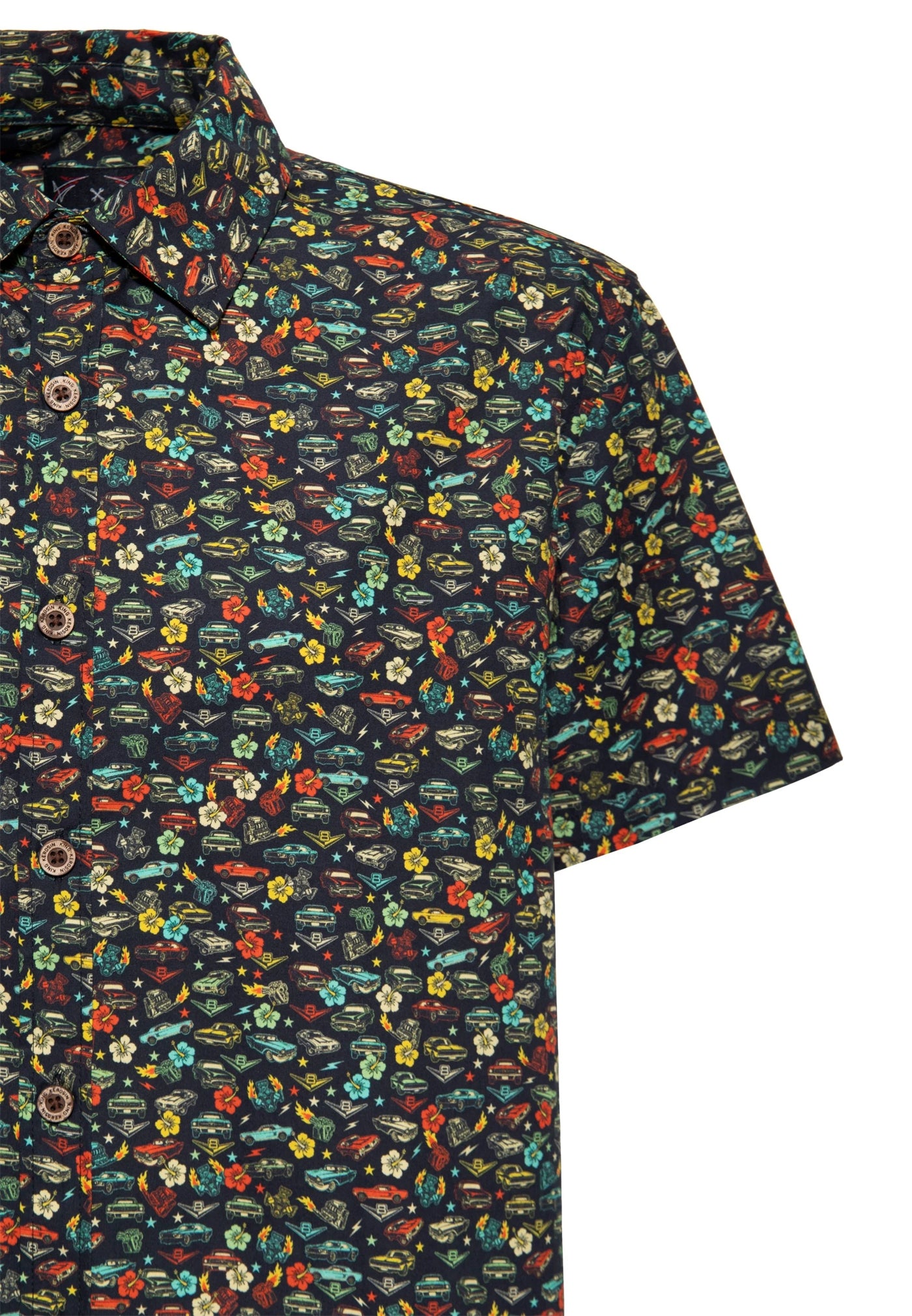 King_Kerosin_V8_Oldtimer_Muscle_Cars_allover_Retro_50s_Vintage_Business_HEMD_Shirt-3