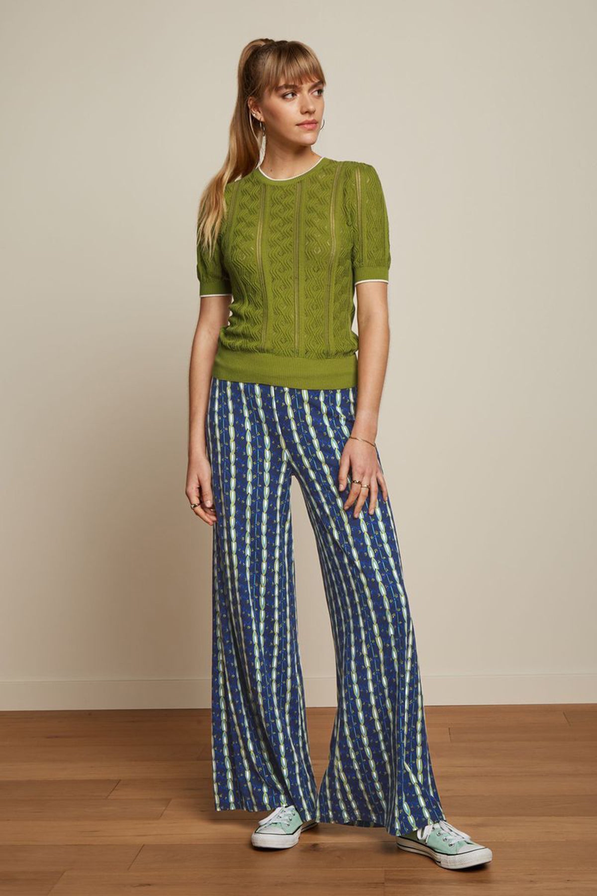 King_Louie_AGNES_HERRERO_Retro_Puffaermel_STRICKSHIRT_Oberteil_-_Woodbine_Green_Killer_Kirsche-2PPKpvtflnWB7H