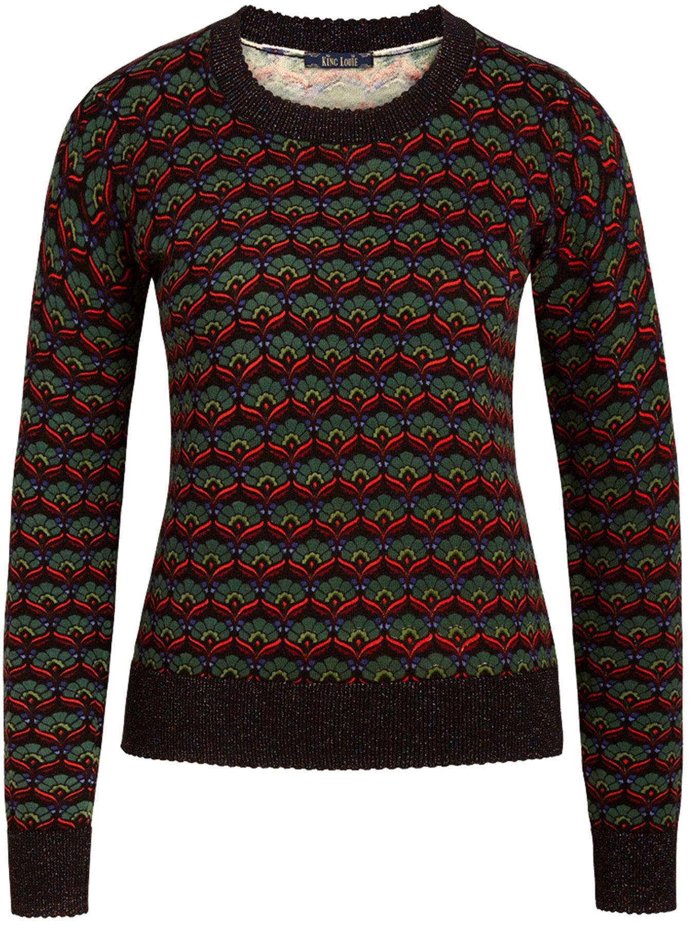 King_Louie_AGNES_MUFFIN_Vintage_GLITZER_Rundhals_Langarm_PULLOVER_Oberteil_-_Schwarz_killer_kirsche_3q8GBOAS5QUgEo