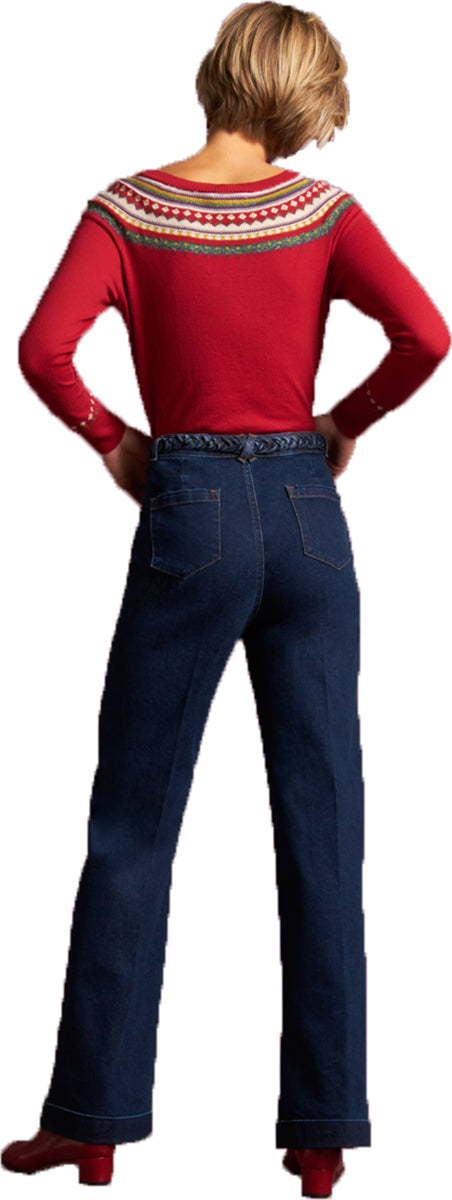 King_Louie_ALPINE_Vintage_FAIR_ISLE_Feinstrick_PULLOVER_Oberteil_Rot-3