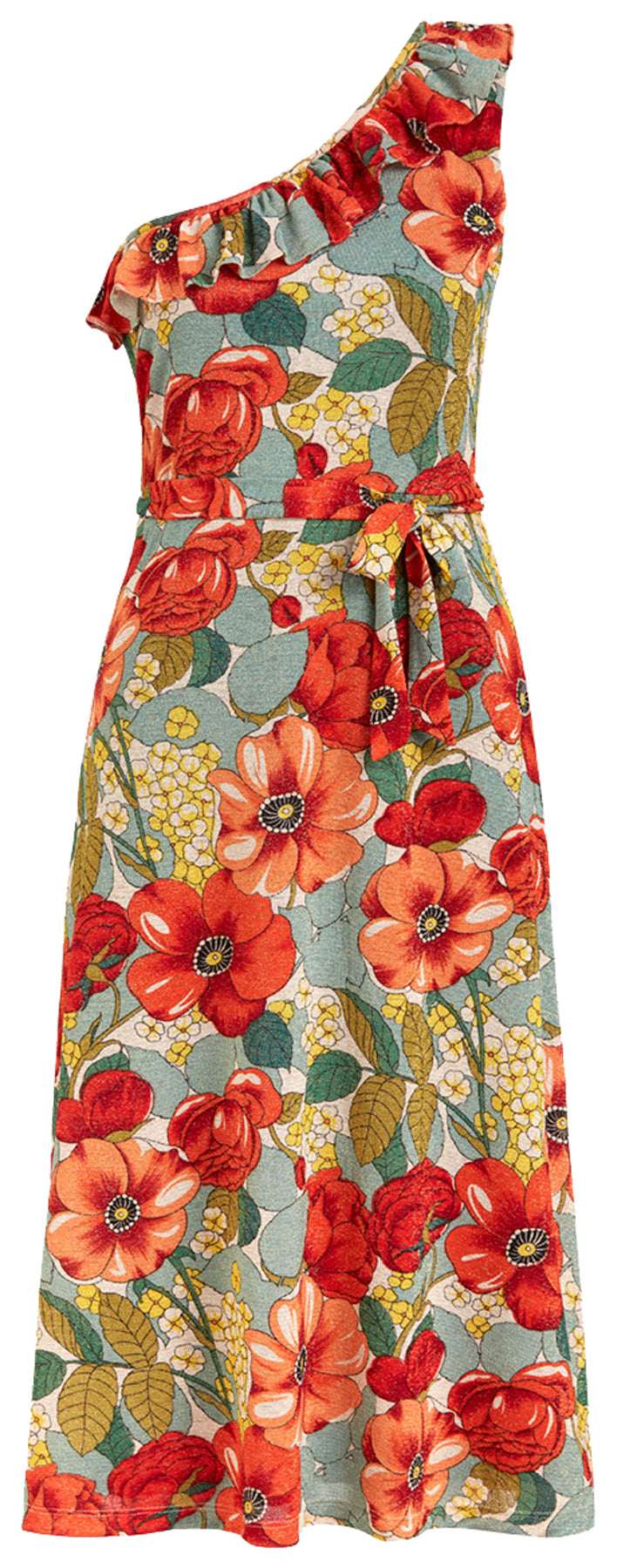 King_Louie_ANDREA_One_Shoulder_Salsa_Traeger_FLOWERS_Blueten_A-LINIE_Dress_KLEID_killer_kirsche_1ZIeYoTczVa3Sd