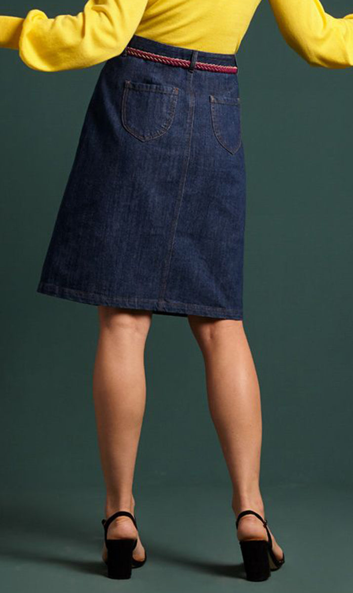 King_Louie_ANGIE_Vintage_DENIM_High_Waist_Buttoned_Swallow_JEANS_ROCK_Skirt-4