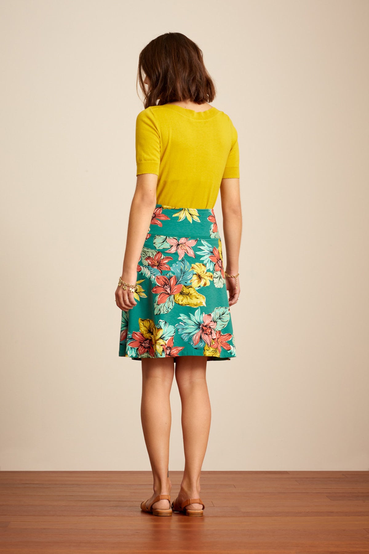King_Louie_AUDREY_Vintage_Organic_Cottonclub_Kurzarm_STRICK_SHIRT_Oberteil_-_Ceylon_Yellow_killer_kirsche_3iKjVfRUOf5J9b
