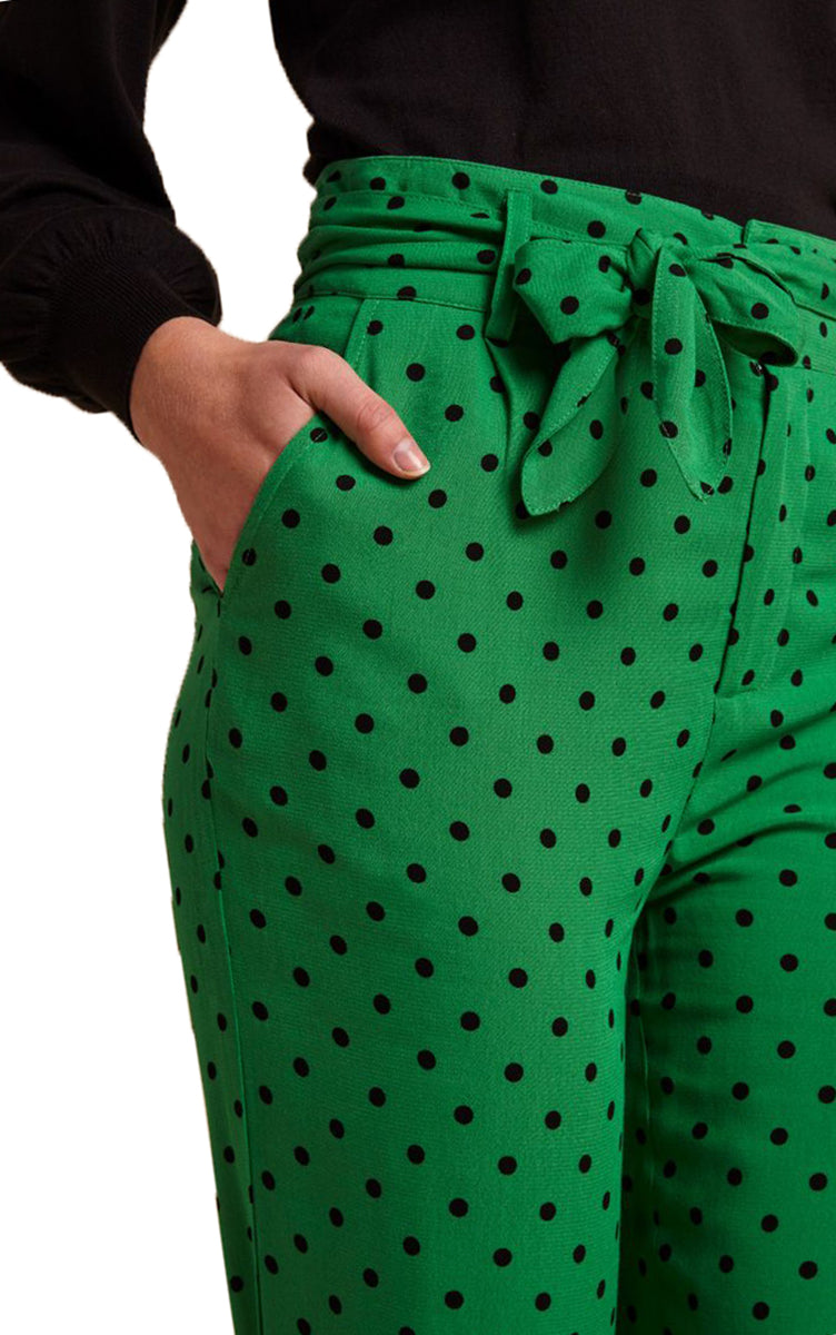 King_Louie_AVAH_Polka_Dot_PUNKTE_High_Waist_PABLO_PANTS_Hose_Gruen-3UPDMwVs6U8YR1
