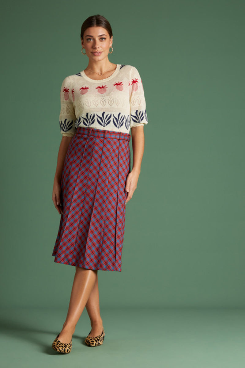 King_Louie_Agnes_Bellsleeve_Top_Pineapple_Vintage_Kurzarm_SHIRT_Oberteil_Ananas_Strick_killer_kirsche_3rH8kLWh4Q6u5f