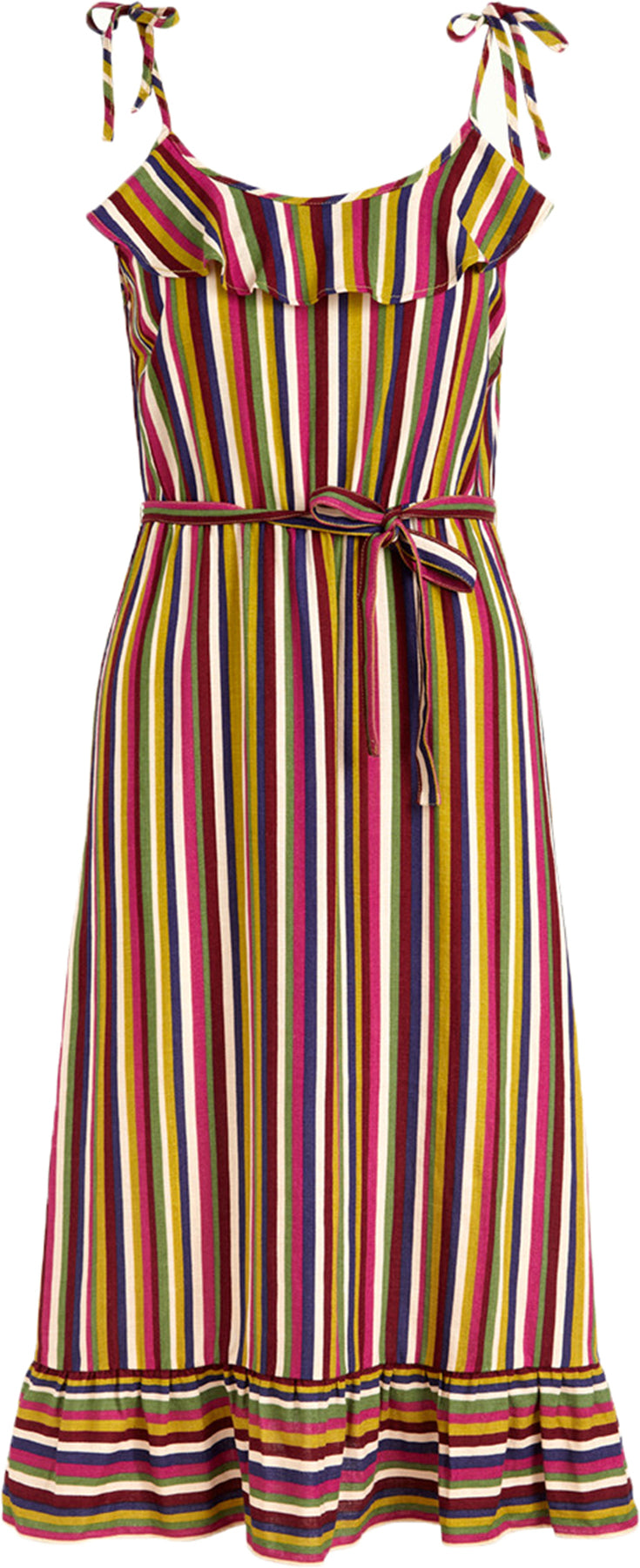 King_Louie_CAMILLA_Clara_Stripe_STREIFEN_Traeger_Volant_A-LINIE_DRESS_Sommer_Kleid_Killer_Kirsche-1