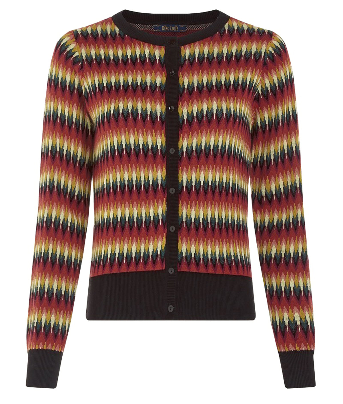 King_Louie_CARDI_ROUNDNECK_CELINA_Vintage_Geometrical_CARDIGAN_Strickjacke-1