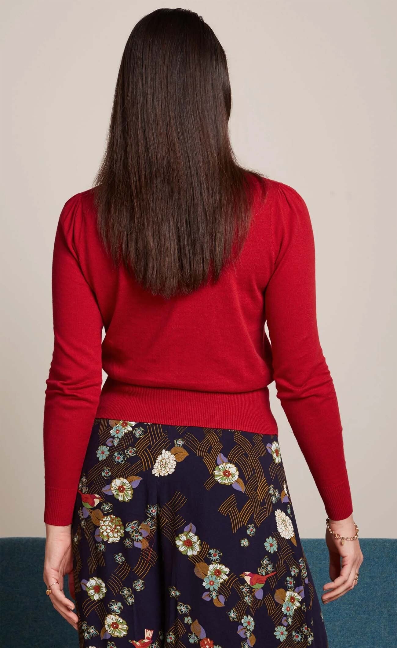 King_Louie_CARDI_V_COCOON_Vintage_V-NECK_Knit_Strickjacke_CARDIGAN_-_Icon_Red-3