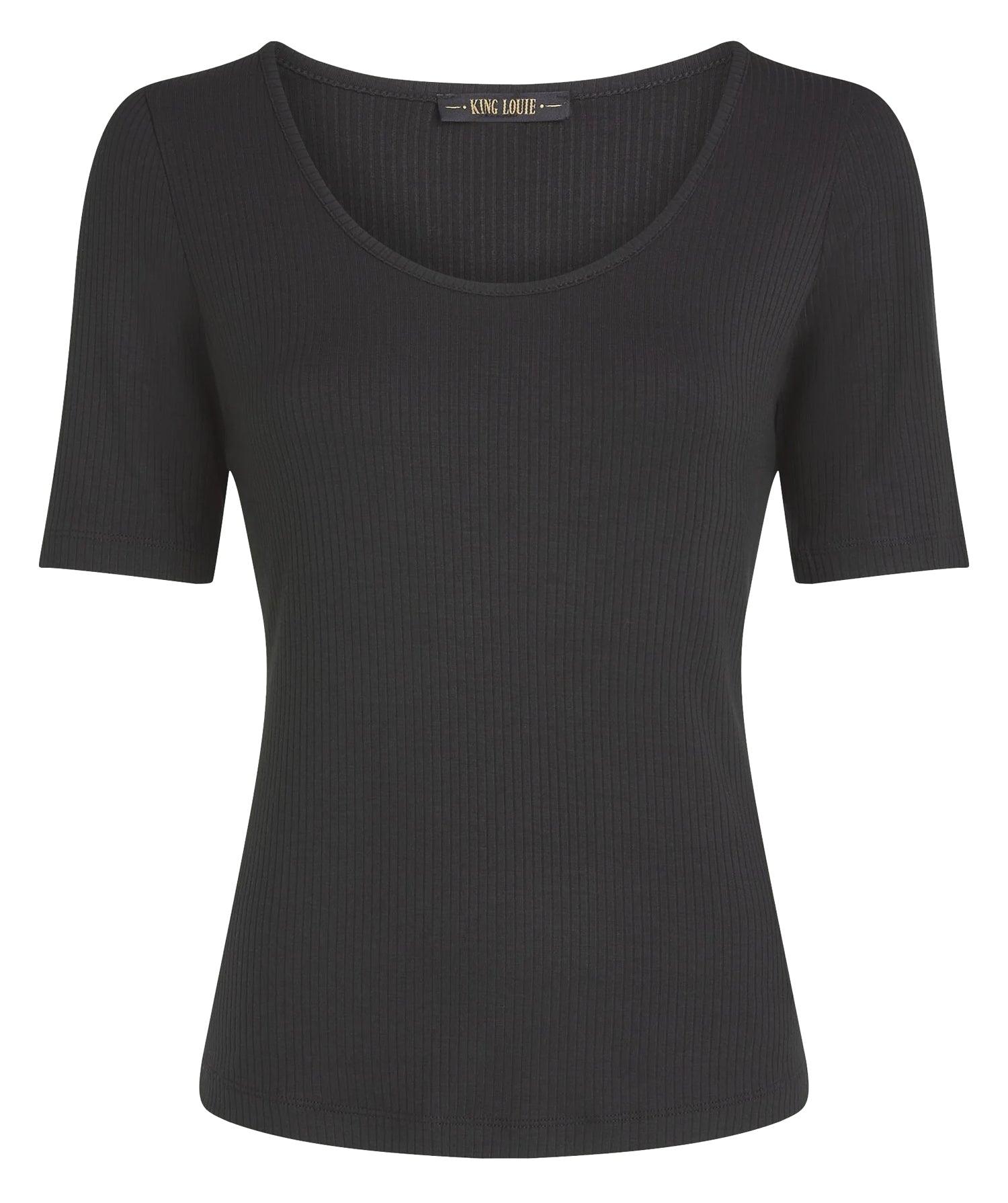 King_Louie_CARICE_UNI_RIB_Classic_Rippstrick_Vintage_SHIRT_Oberteil_-_Schwarz-2