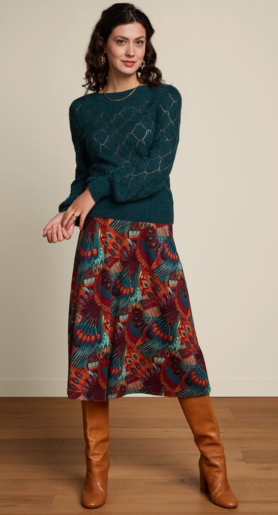 King_Louie_ERIN_BELL_TOSCA_Lochmuster_ALPAKA_Langarm_PULLOVER_Oberteil_killer_kirsche_2