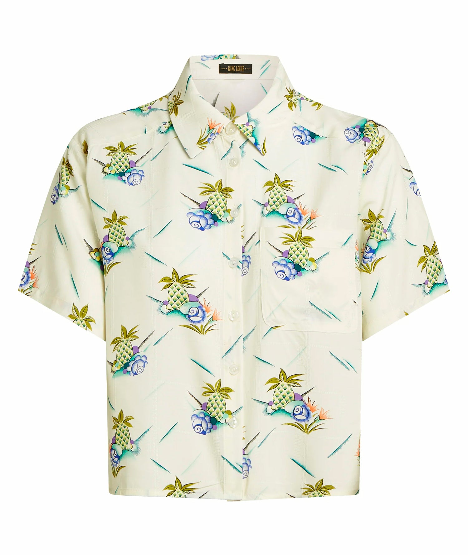King_Louie_EVELINA_COLADA_Vintage_Pineapple_Tropical_Vibes_Hawaii_BLUSE_Oberteil_-_Ice_Cream-3