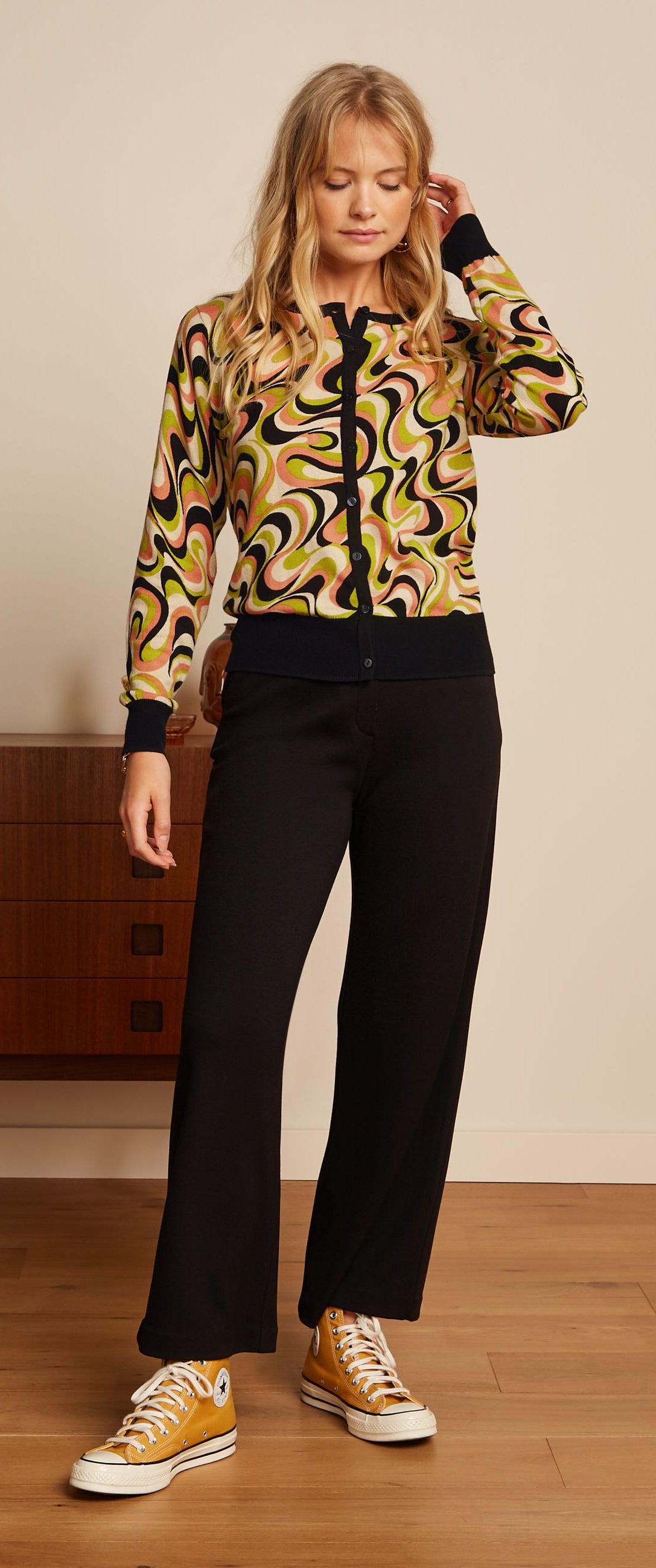King_Louie_FEDERICA_MILANO_Vintage_Regular_HOSE_Trousers_Pants_Schwarz-3
