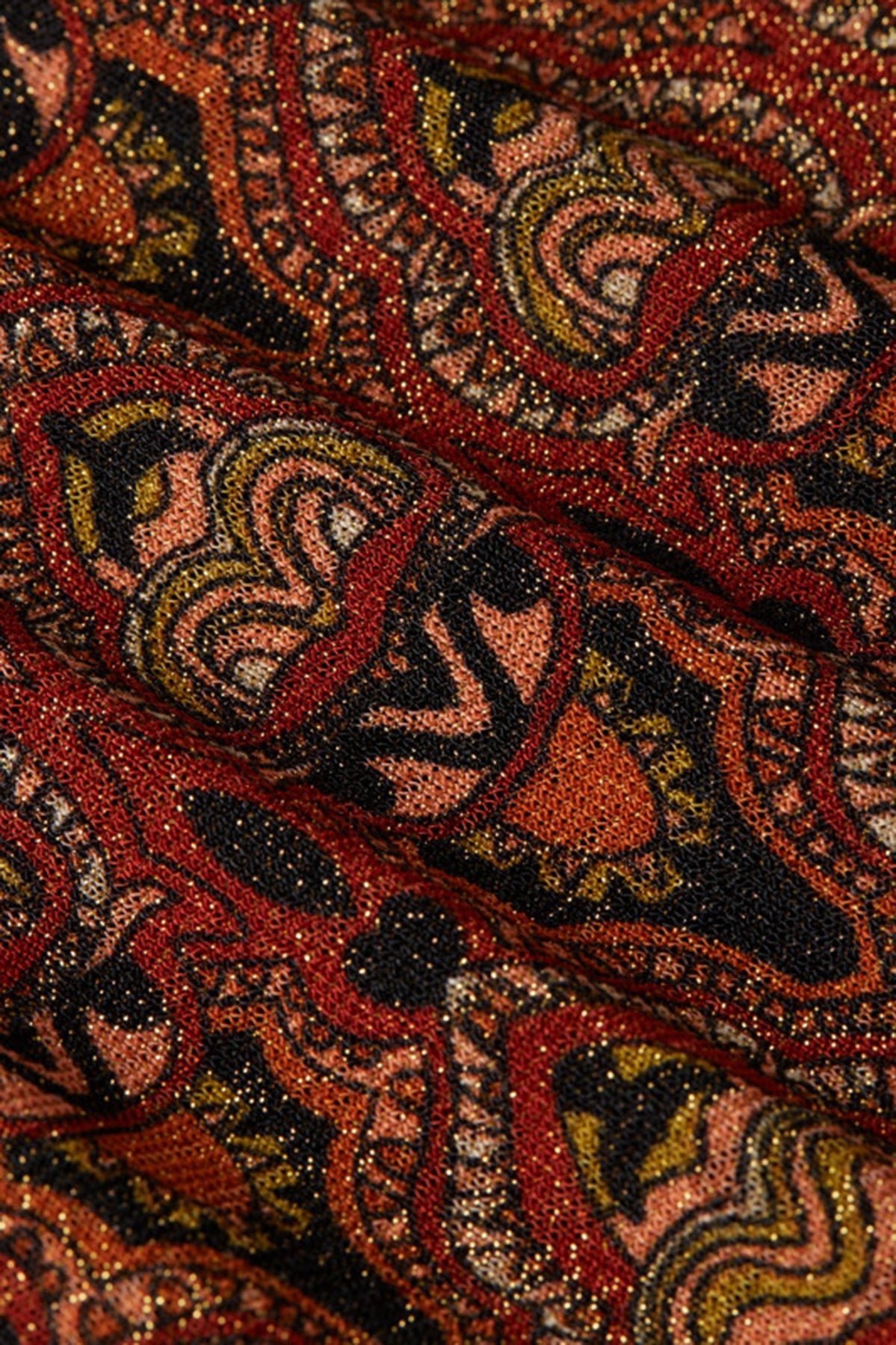 King_Louie_GIORGIA_MYSTIC_Retro_GLITZER_Kurzarm_V-Neck_A-LINIE_KLEID_Midi_Dress_Killer_Kirsche-5