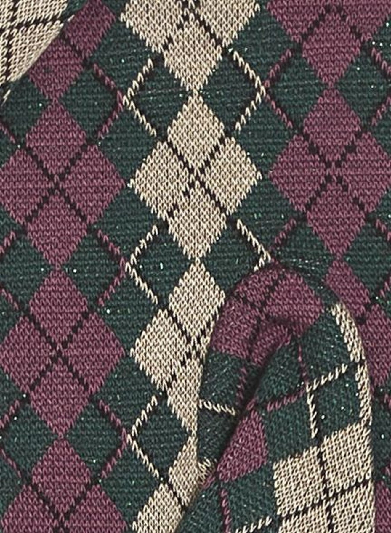 King_Louie_GLOVE_BRIOLETTE_JACQUARD_Muster_ARGYL_Feinstrick_Fingerhandschuh_-_Gruen_killer_kirsche_3