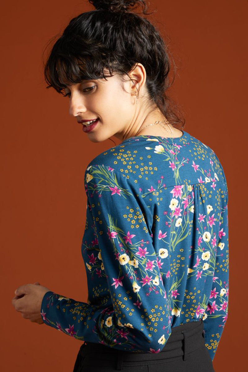 King_Louie_GOLDIE_Yuko_Vintage_BLUMEN_Floral_Langarm_SHIRT_Schluppenbluse-3
