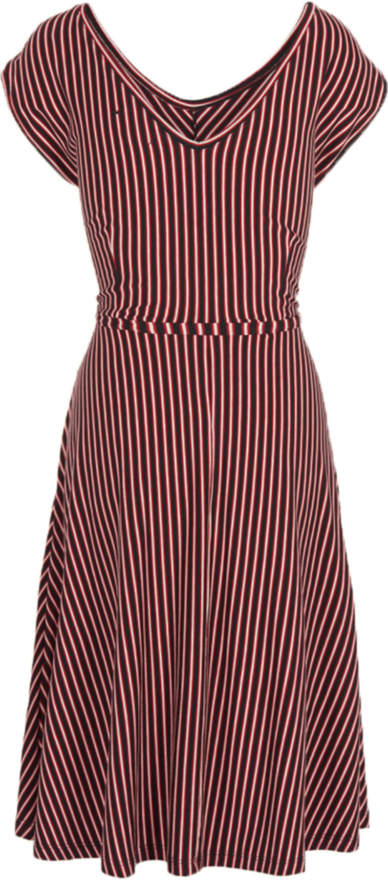 King_Louie_GRACE_Retro_STRIPED_Streifen_Vintage_SLIM_SHADY_Dress_KLEID_killer_kirscheKpTZqGKMdGvbu