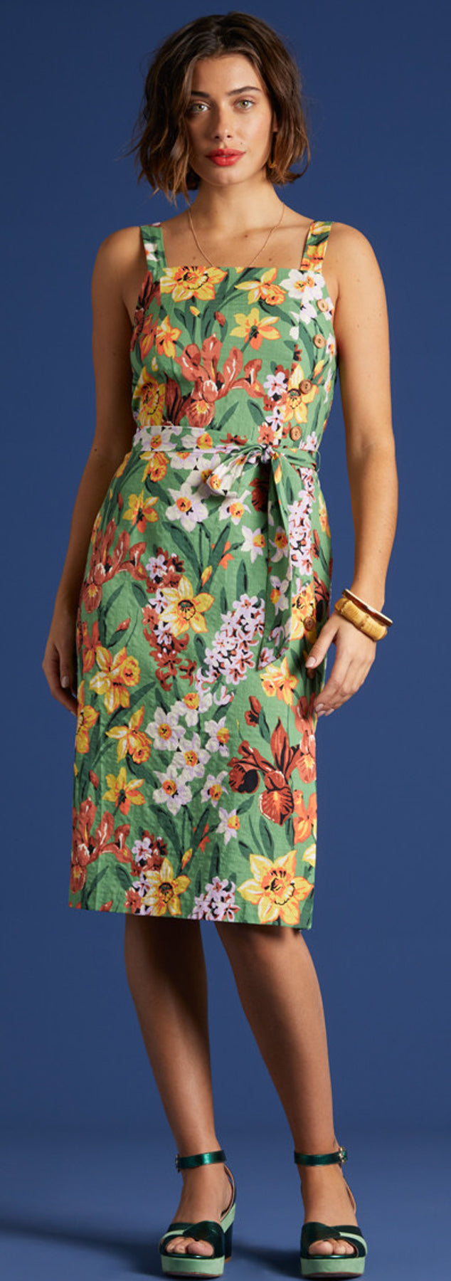 King_Louie_INA_TULA_Vintage_FLORAL_Blumen_BUTTON_Traeger_PENCIL_DRESS_Kleid_killer_kirsche_2