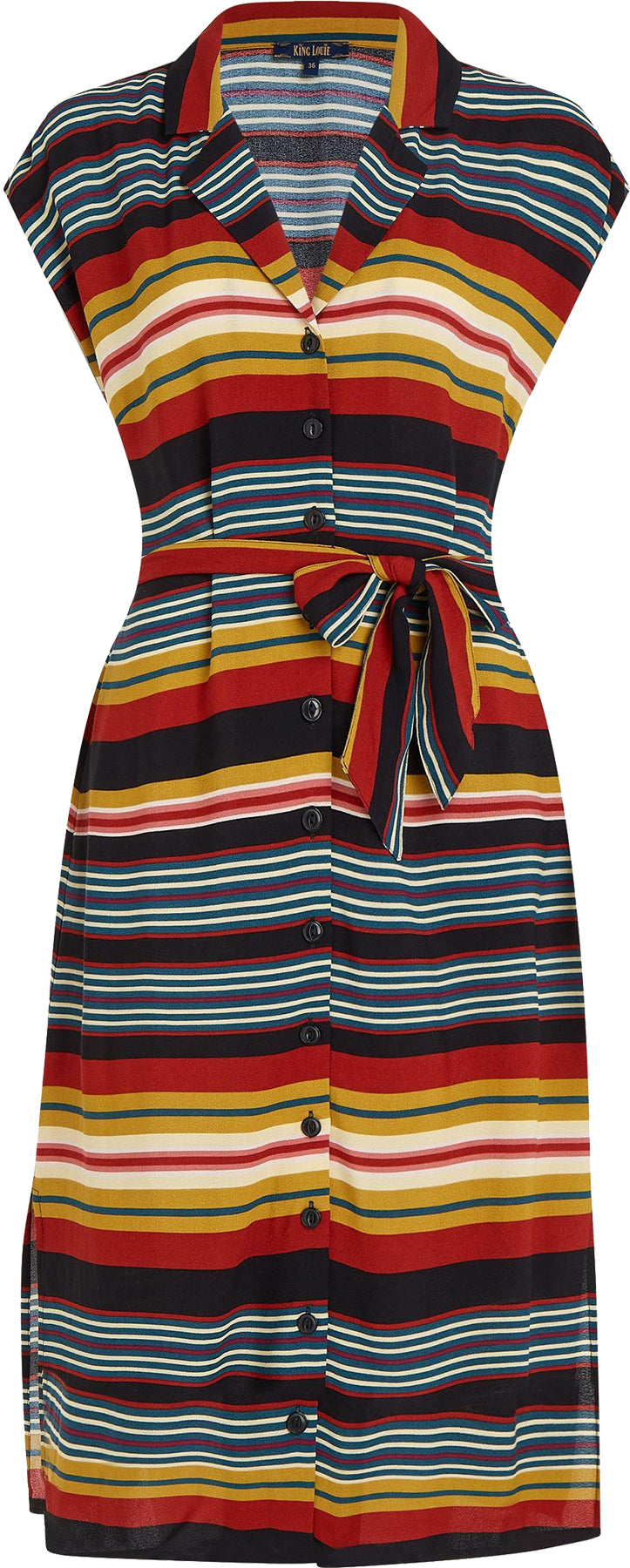 King_Louie_IRENE_MAXIM_STRIPE_Retro_Streifen_Kurzarm_A-LINIE_DRESS_Kleid_killer_kirsche_0GtwYhjDueRne6