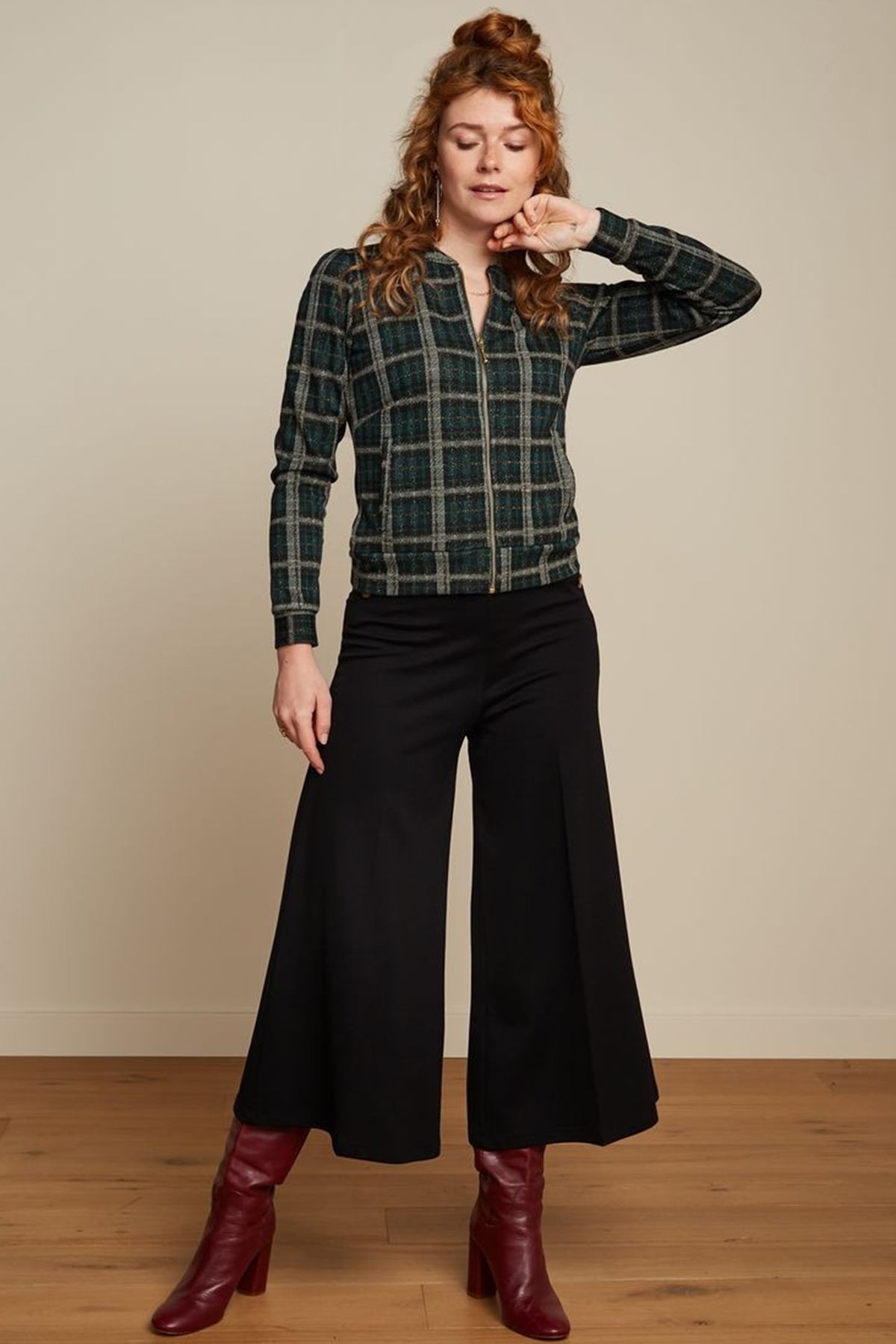 King_Louie_IRIS_SANTIAGO_CHECK_Vintage_TARTAN_Glitzer_Karo_Zipper_JACKET_killer_kirsche_2hkfuNR84FBfuN