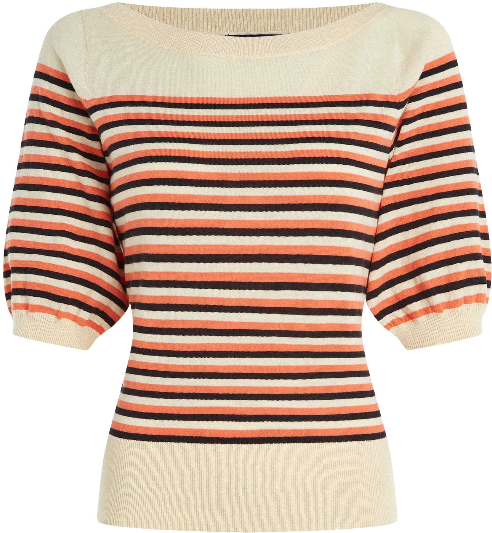 King_Louie_IWY_PRESTON_STRIPE_Retro_STREIFEN_Halbarm_STRICKSHIRT_-_Popsicle_Orange-1lD8wDGzIBx5F1