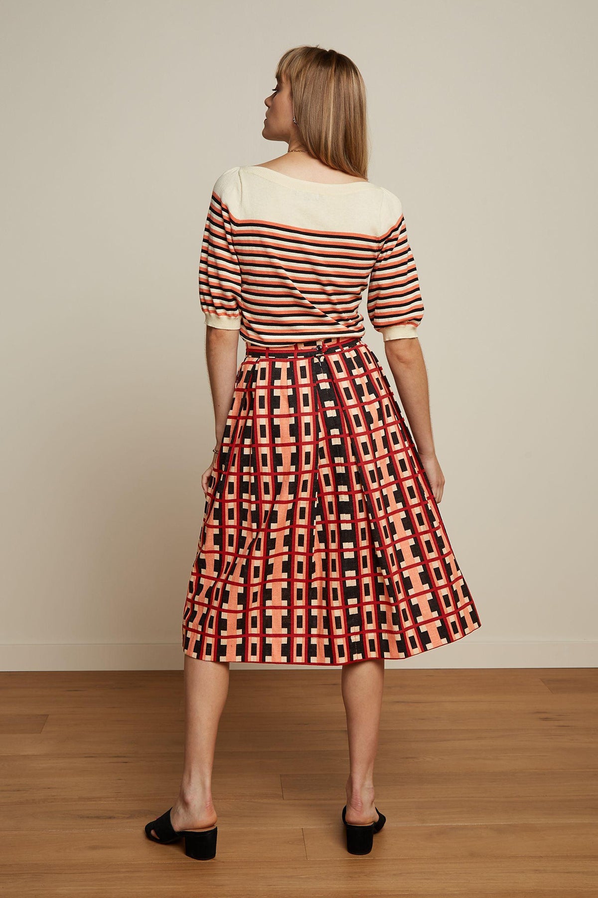 King_Louie_IWY_PRESTON_STRIPE_Retro_STREIFEN_Halbarm_STRICKSHIRT_-_Popsicle_Orange-4UvbSYydRpuHNd