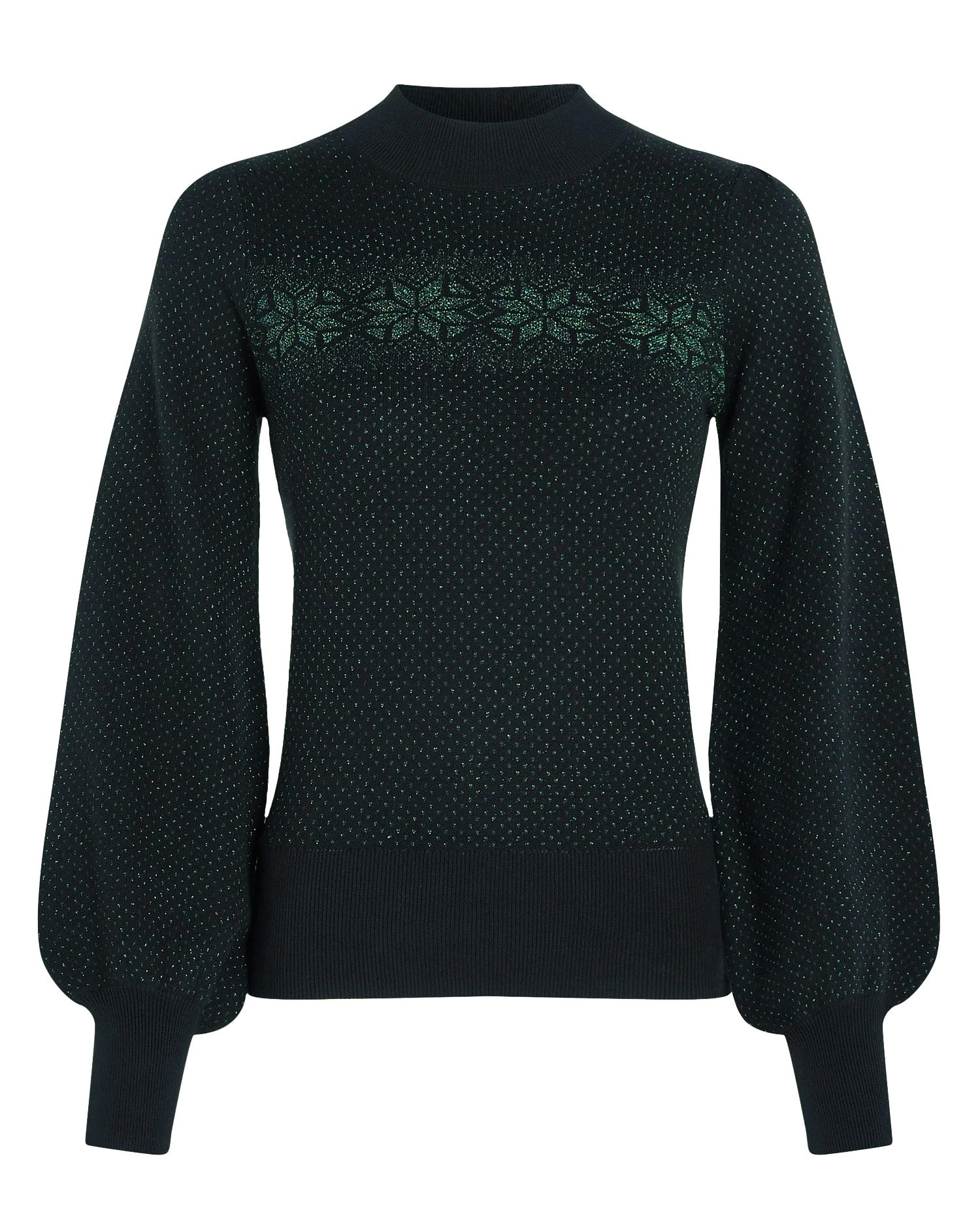 King_Louie_JADA_COLBY_Vintage_Glitzer_FAIR_ISLE_Sweater_PULLOVER_Oberteil_-_Schwarz-3