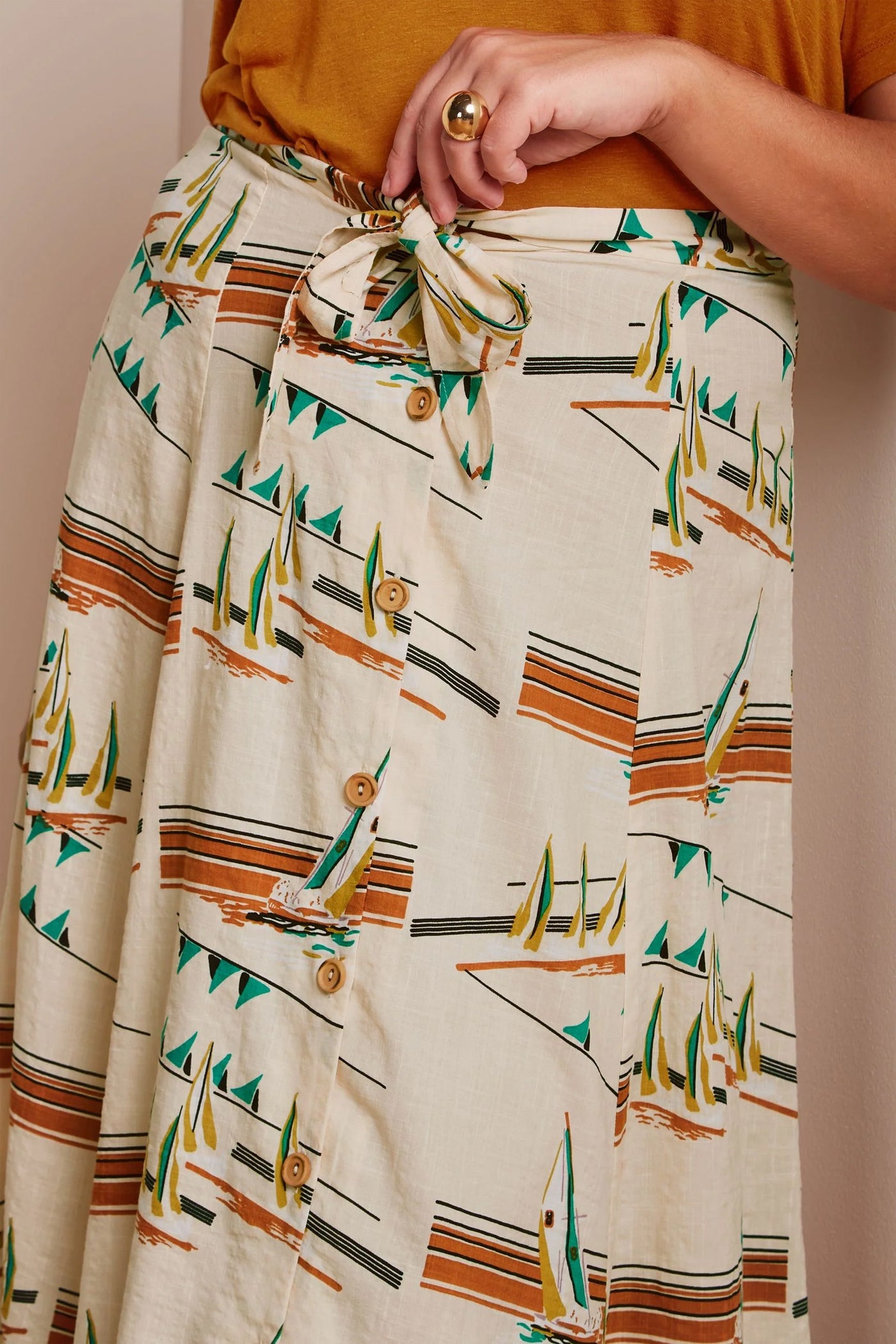 King_Louie_JUDY_ANTIBES_Vintage_Tie_Nautical_Sailor_Ship_Midi_Sailor_A-Linie_SKIRT_Rock-1