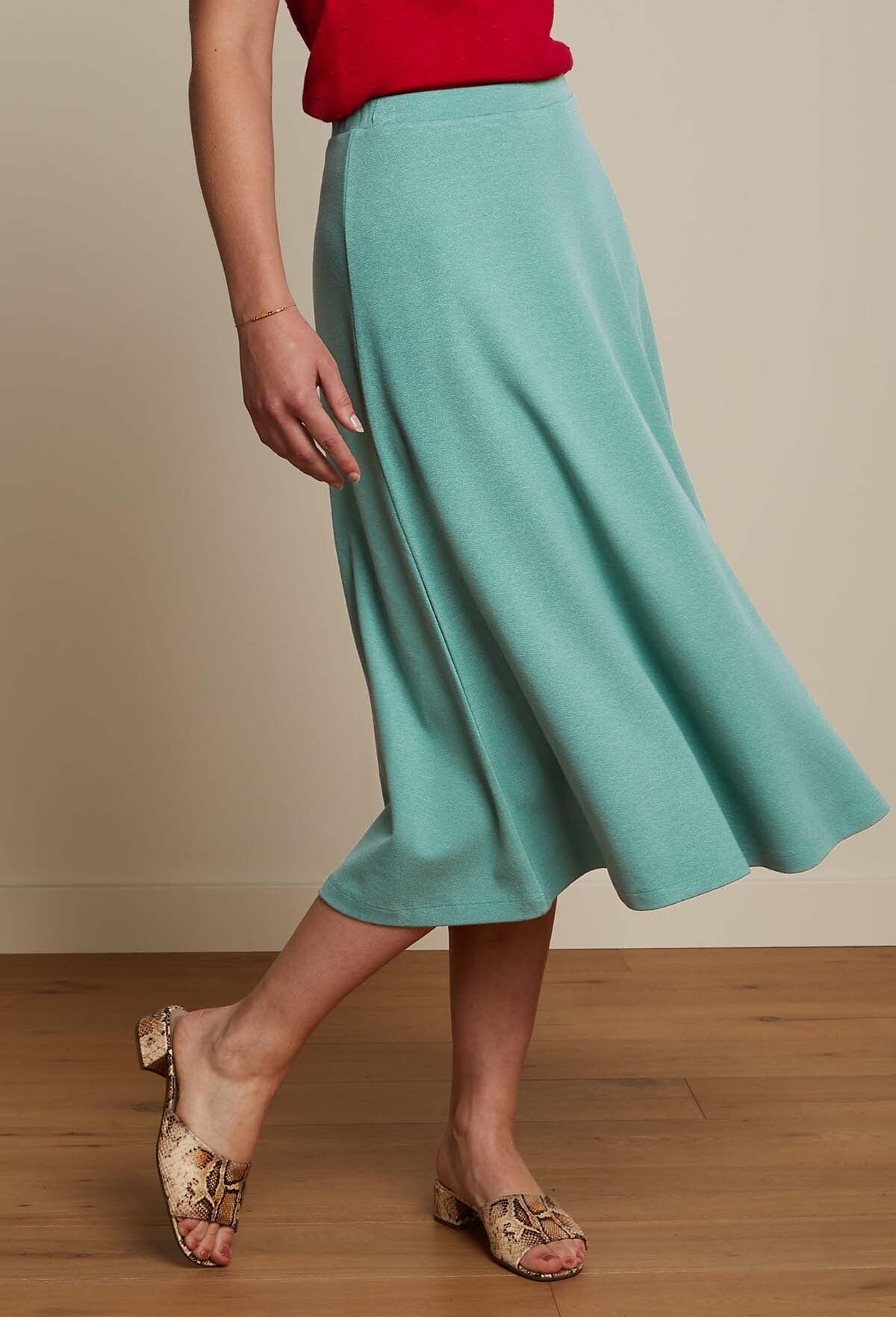King_Louie_JUNO_MILANO_CREPE_Vintage_BASIC_Plain_ALinie_SKIRT_Rock_Dusty_Turquoise-1VnNtOJH2YI8KJ