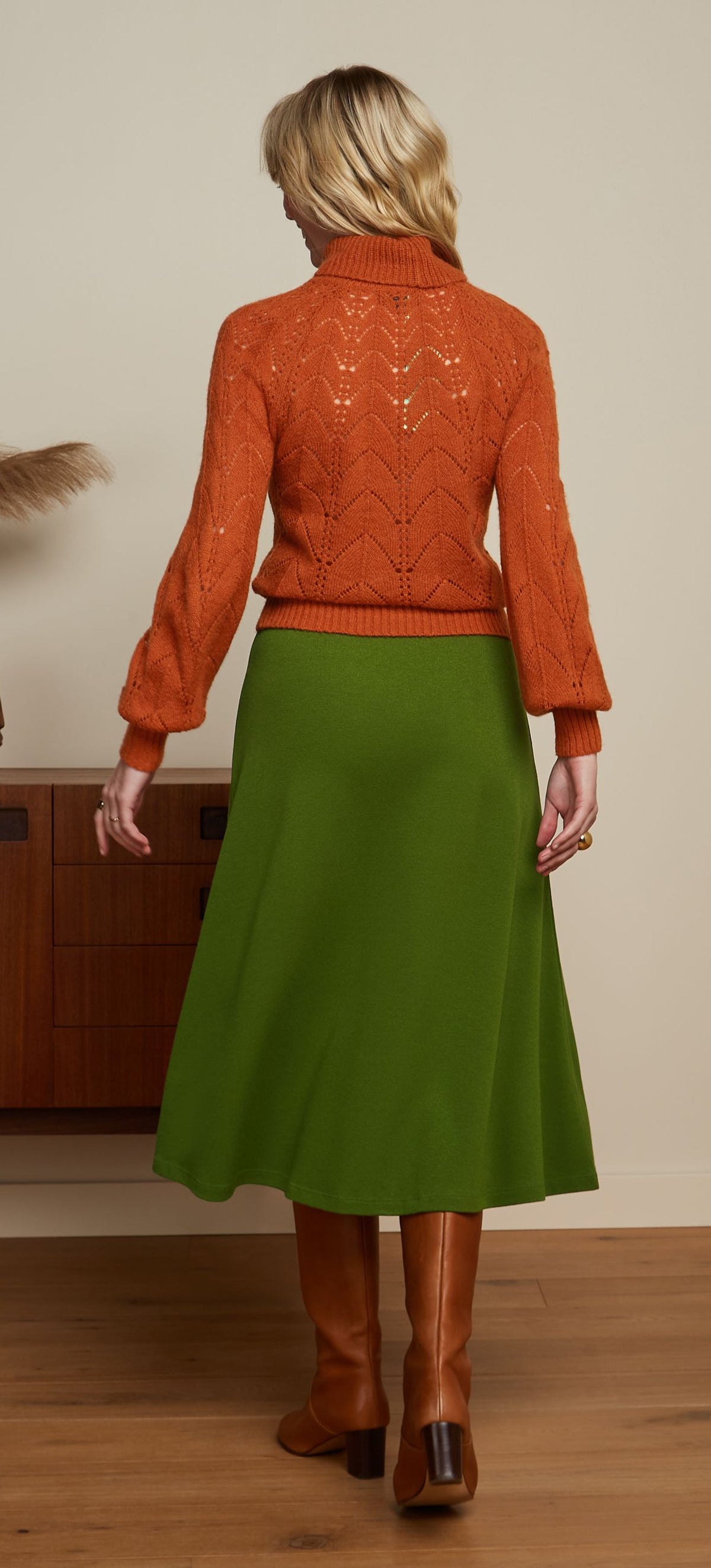 King_Louie_JUNO_MILANO_CREPE_Vintage_BASIC_Plain_ALinie_SKIRT_Rock_Olive_Green-3sBX8dzH54kQD3
