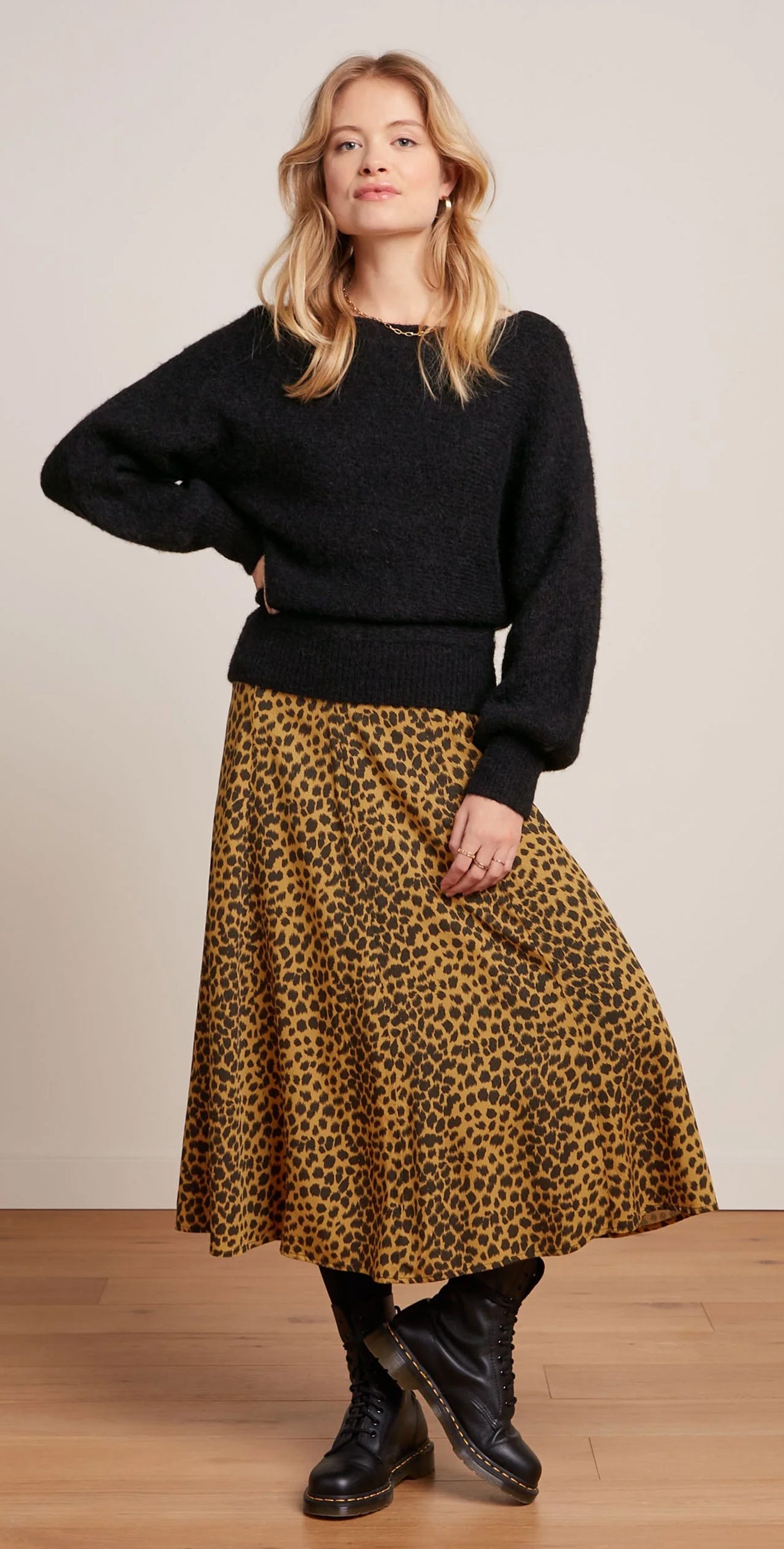 King_Louie_LAIA_TIGRE_Vintage_LEOPARD_Leo_A-Linie_SKIRT_Rock_-_Golden_Brown-124eMS1HIq095F