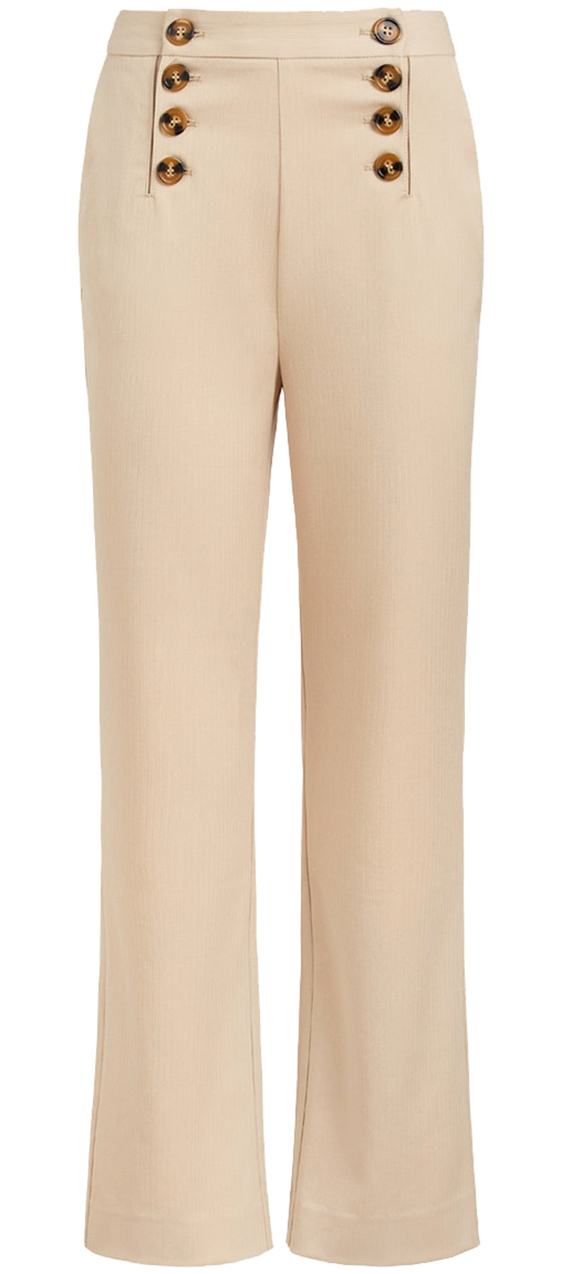 King_Louie_LARA_Vintage_HIGH_WAIST_Trousers_Knoepfe_SAILOR_PANTS_Hose_-_Creme_killer_kirsche_1