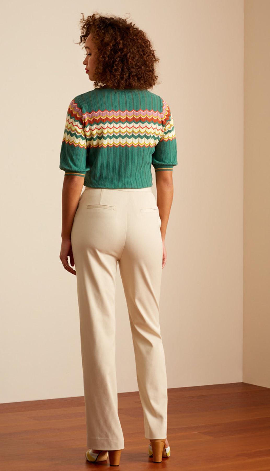 King_Louie_LARA_Vintage_HIGH_WAIST_Trousers_Knoepfe_SAILOR_PANTS_Hose_-_Creme_killer_kirsche_4